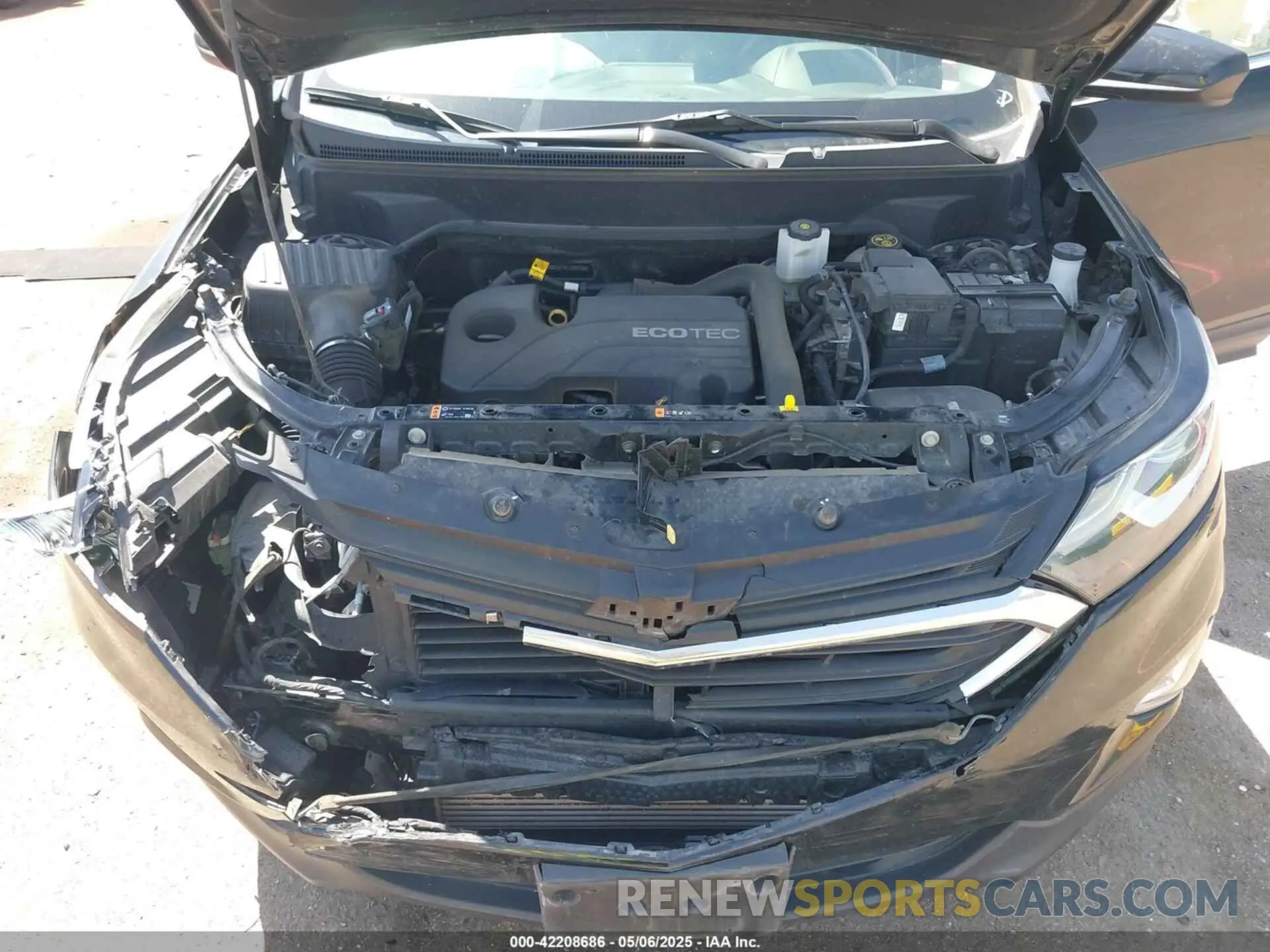 10 fotografías del automóvil dañado 3GNAXUEVXLL267186 CHEVROLET EQUINOX 2020