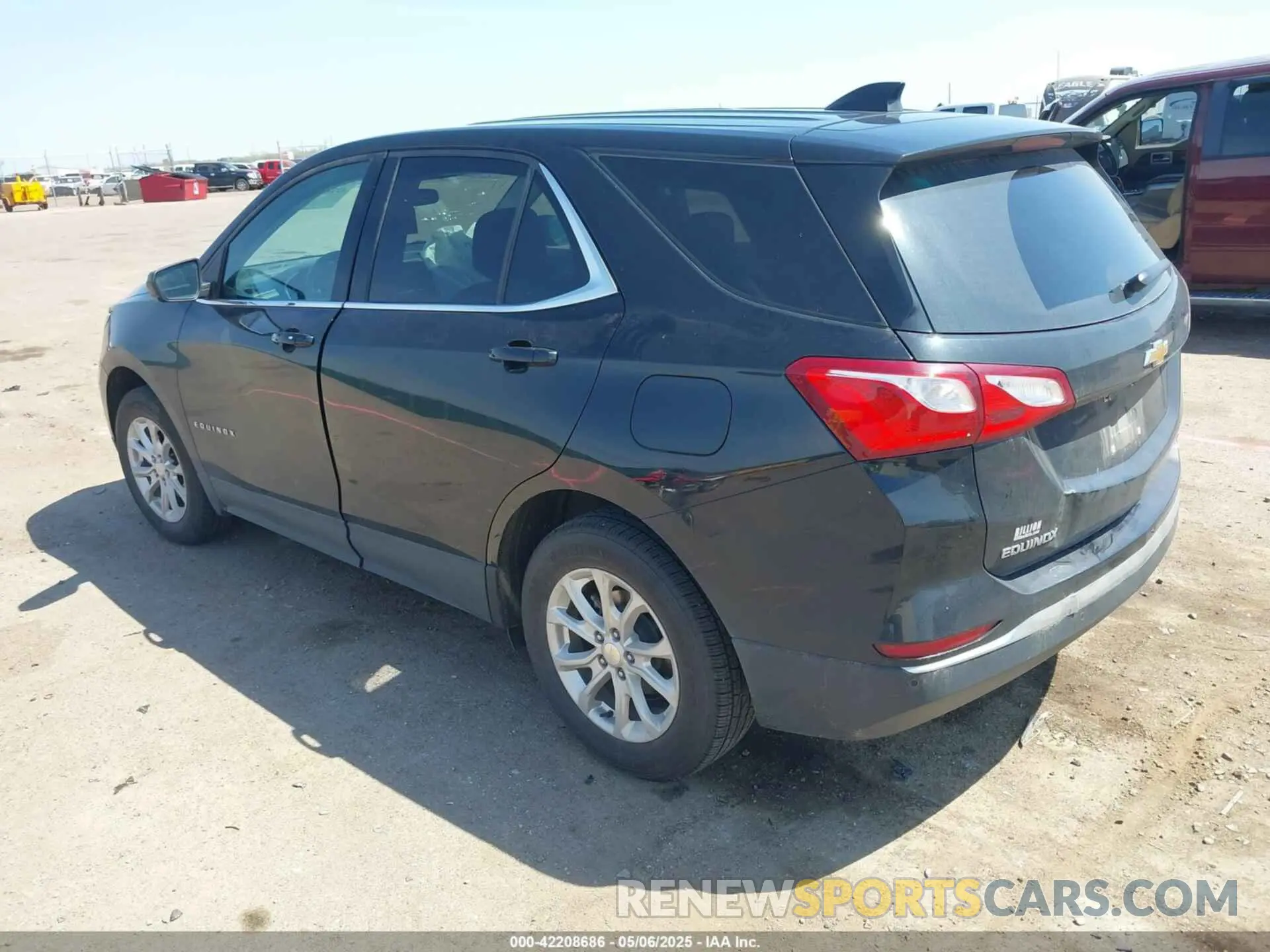 3 fotografías del automóvil dañado 3GNAXUEVXLL267186 CHEVROLET EQUINOX 2020