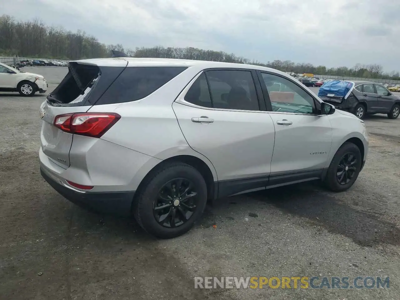 3 fotografías del automóvil dañado 3GNAXUEVXLS515992 CHEVROLET EQUINOX 2020