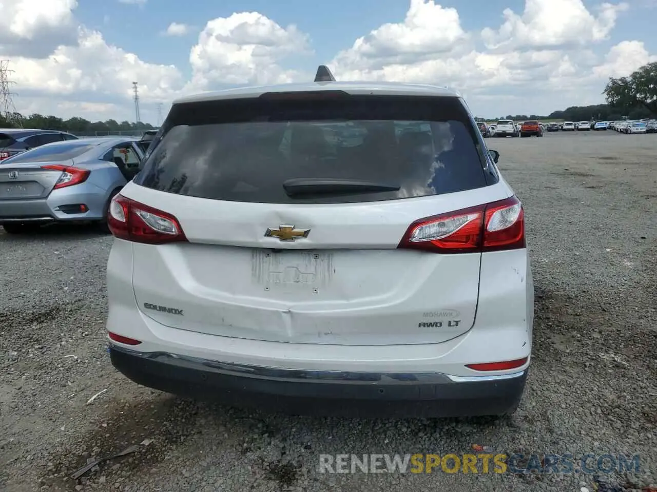 6 fotografías del automóvil dañado 3GNAXUEVXLS639907 CHEVROLET EQUINOX 2020