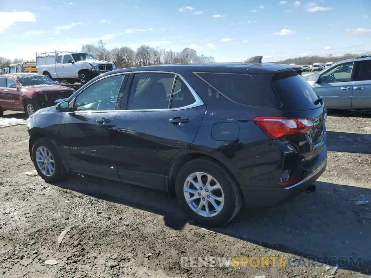 2 fotografías del automóvil dañado 3GNAXUEVXLS701337 CHEVROLET EQUINOX 2020