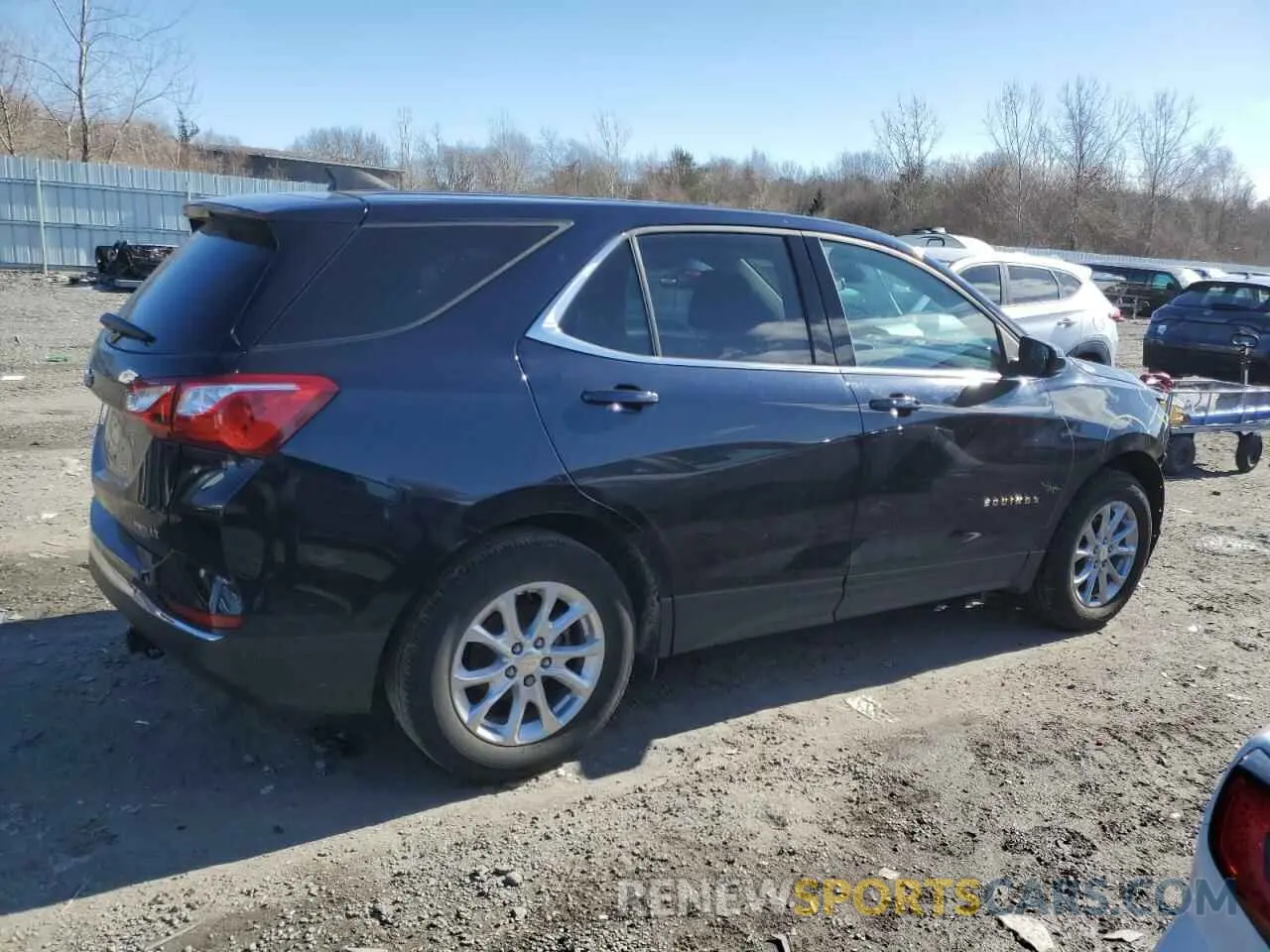 3 fotografías del automóvil dañado 3GNAXUEVXLS701337 CHEVROLET EQUINOX 2020