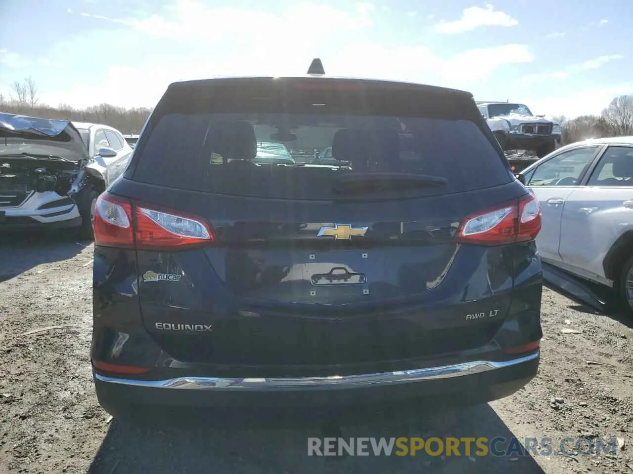6 fotografías del automóvil dañado 3GNAXUEVXLS701337 CHEVROLET EQUINOX 2020