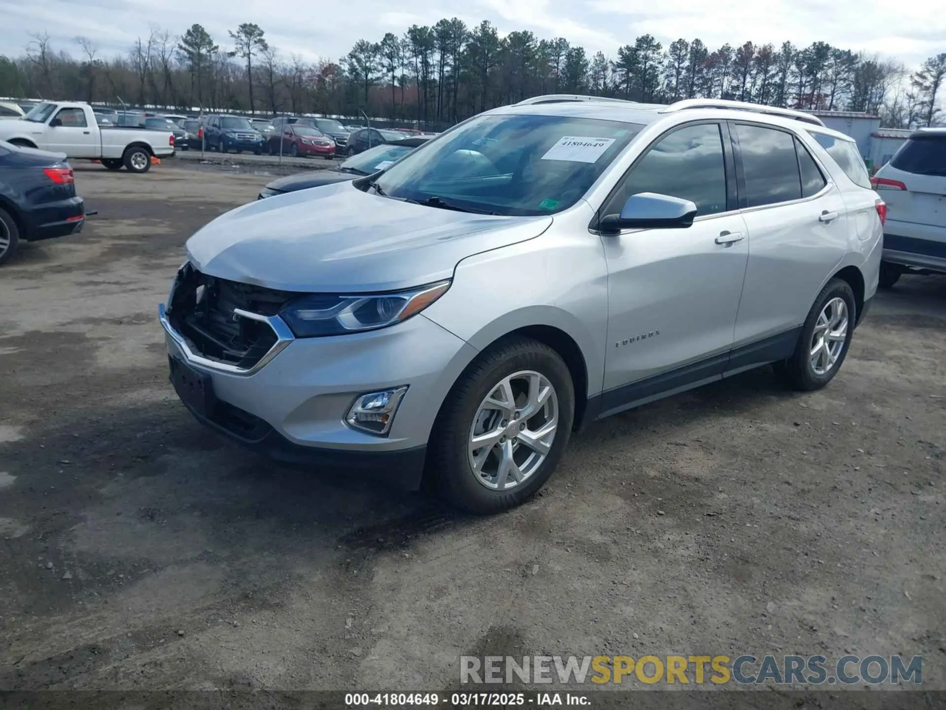 2 fotografías del automóvil dañado 3GNAXVEX8LS660861 CHEVROLET EQUINOX 2020