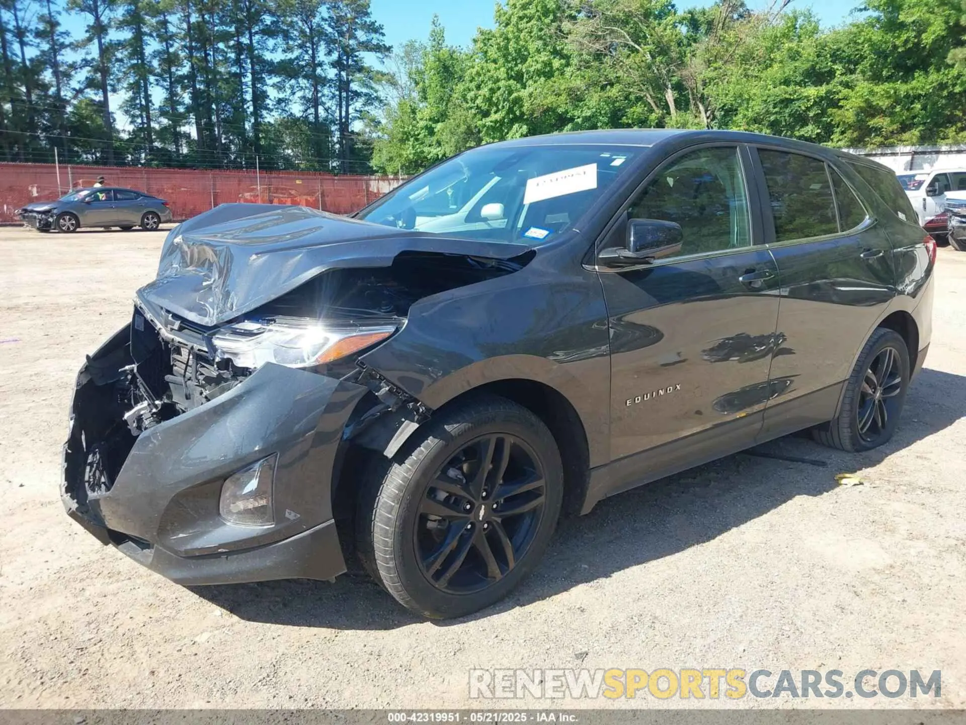 2 fotografías del automóvil dañado 02GNAXKEV3M612957 CHEVROLET EQUINOX 2021