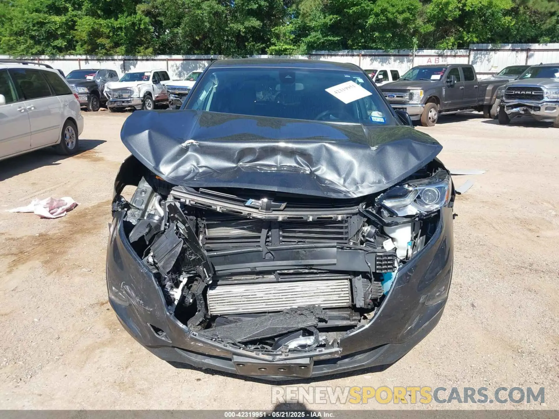6 fotografías del automóvil dañado 02GNAXKEV3M612957 CHEVROLET EQUINOX 2021