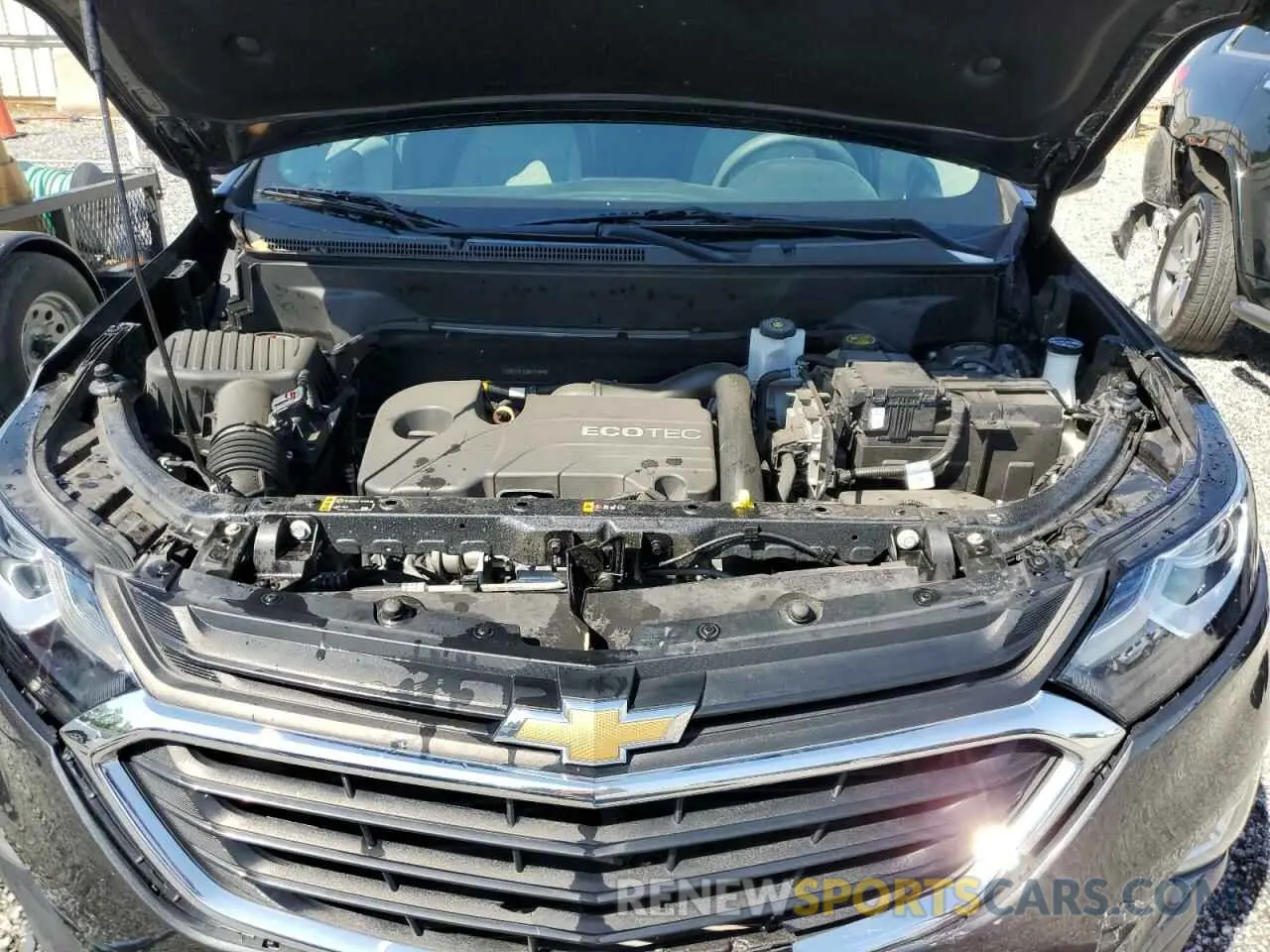 12 fotografías del automóvil dañado 2GNAXHEV5M6144649 CHEVROLET EQUINOX 2021