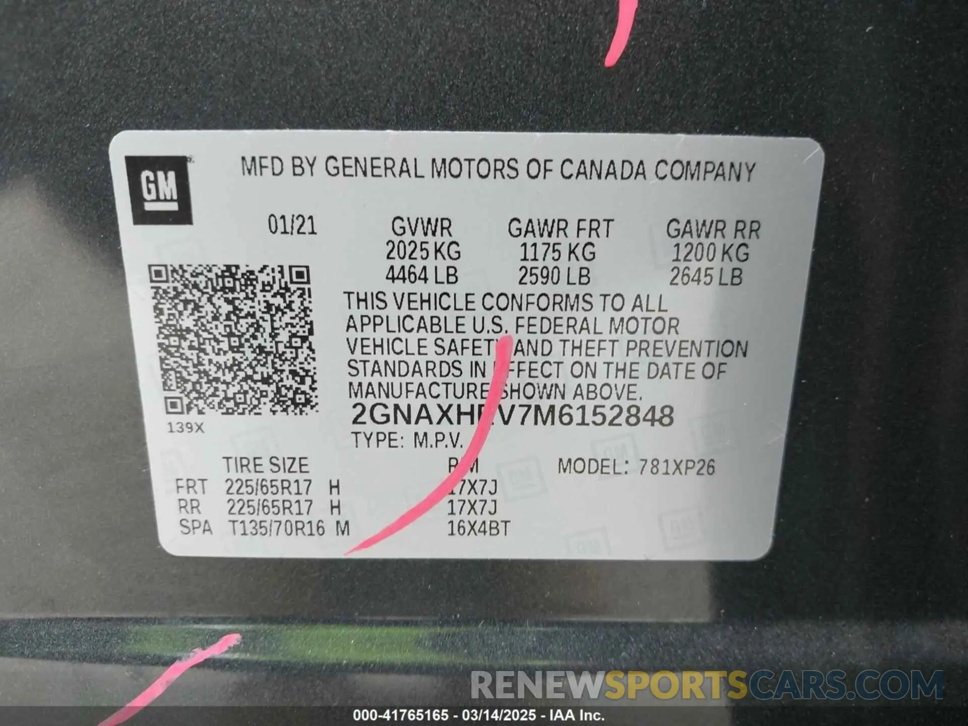 9 fotografías del automóvil dañado 2GNAXHEV7M6152848 CHEVROLET EQUINOX 2021