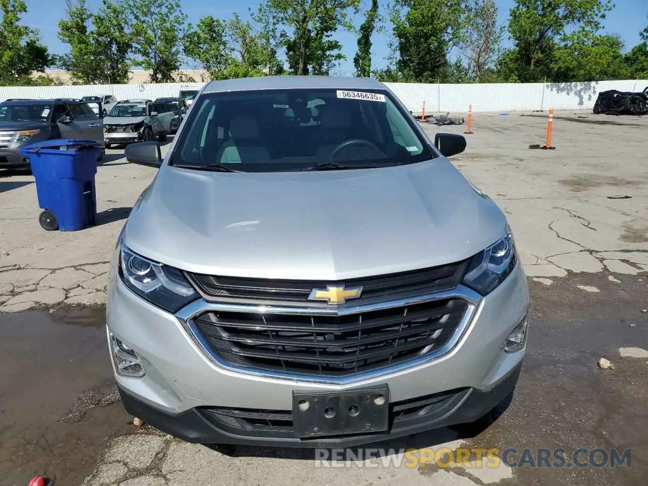 5 fotografías del automóvil dañado 2GNAXHEV7M6159315 CHEVROLET EQUINOX 2021