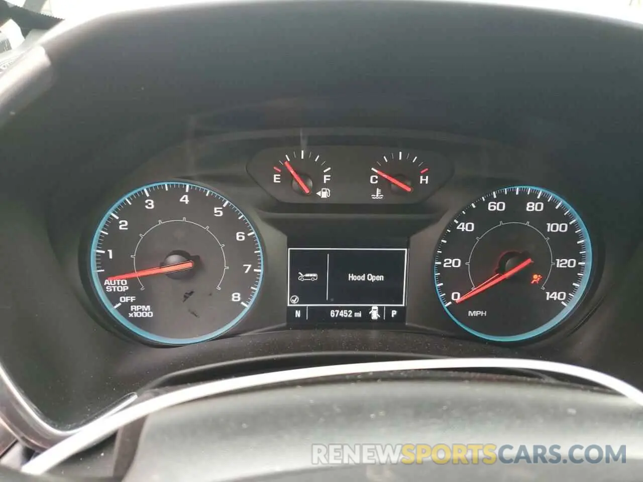 9 fotografías del automóvil dañado 2GNAXHEV9M6106955 CHEVROLET EQUINOX 2021