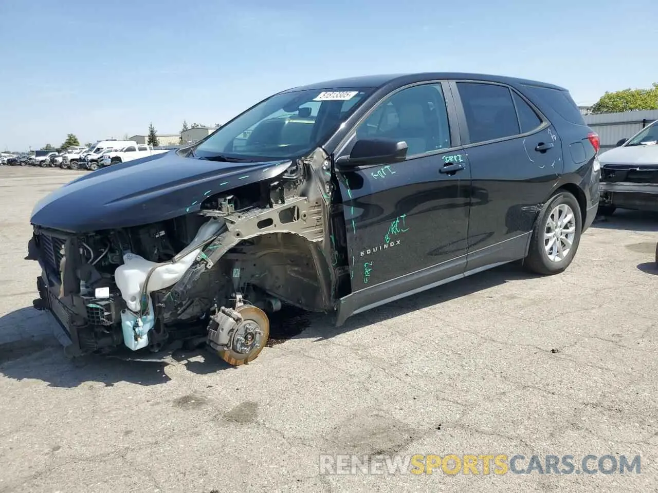 1 fotografías del automóvil dañado 2GNAXHEVXM6113008 CHEVROLET EQUINOX 2021