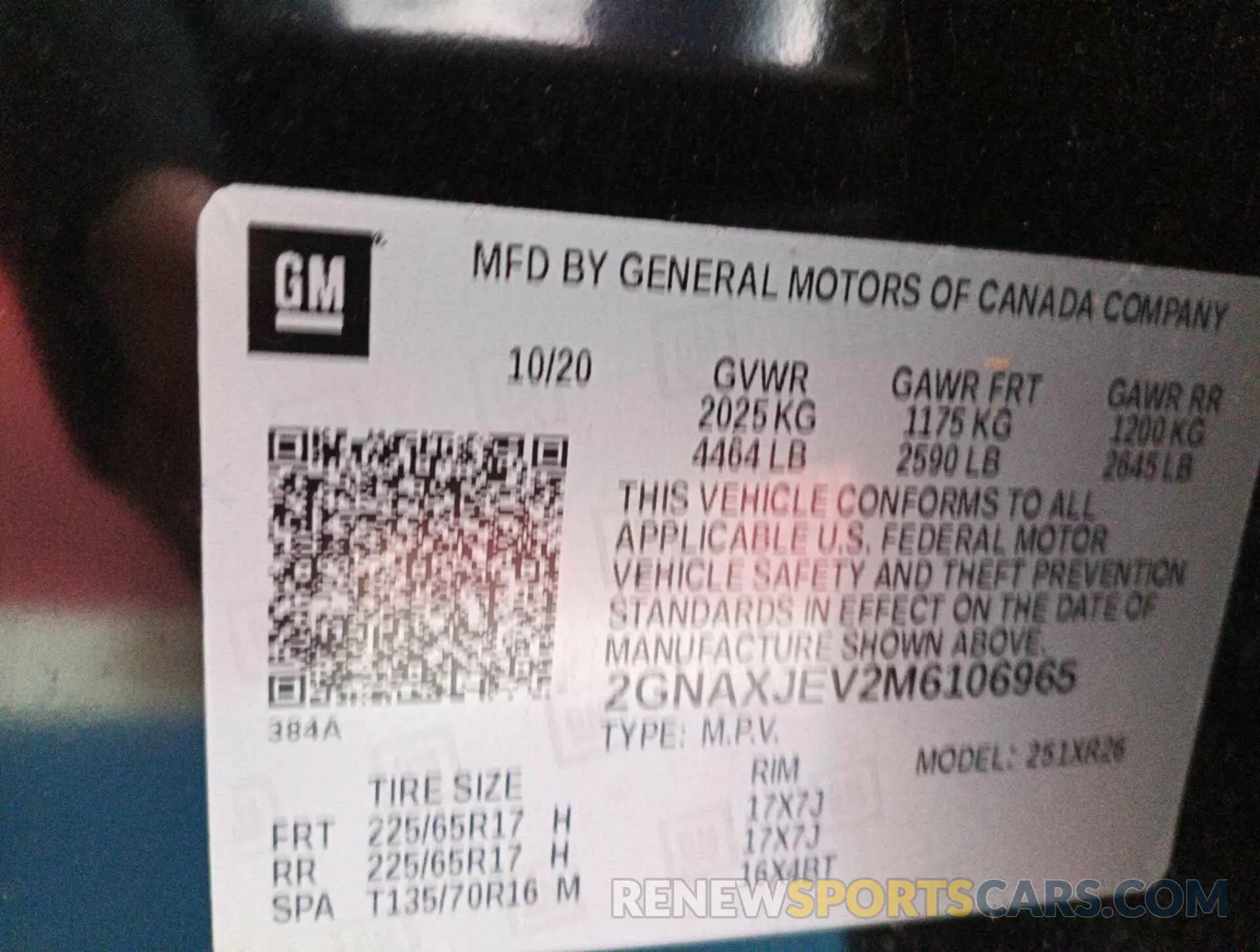 35 fotografías del automóvil dañado 2GNAXJEV2M6106965 CHEVROLET EQUINOX 2021