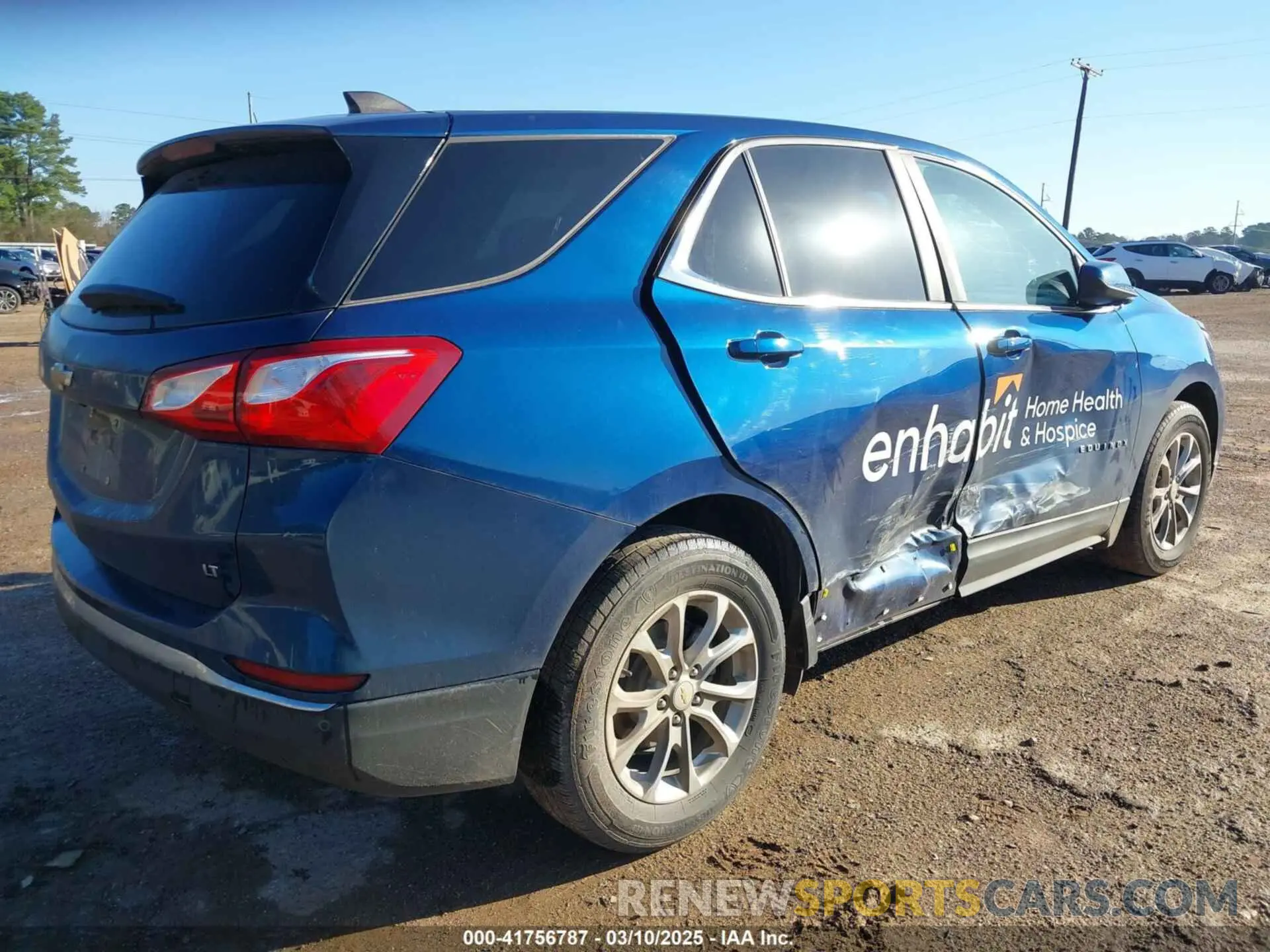 4 fotografías del automóvil dañado 2GNAXJEV4M6151177 CHEVROLET EQUINOX 2021