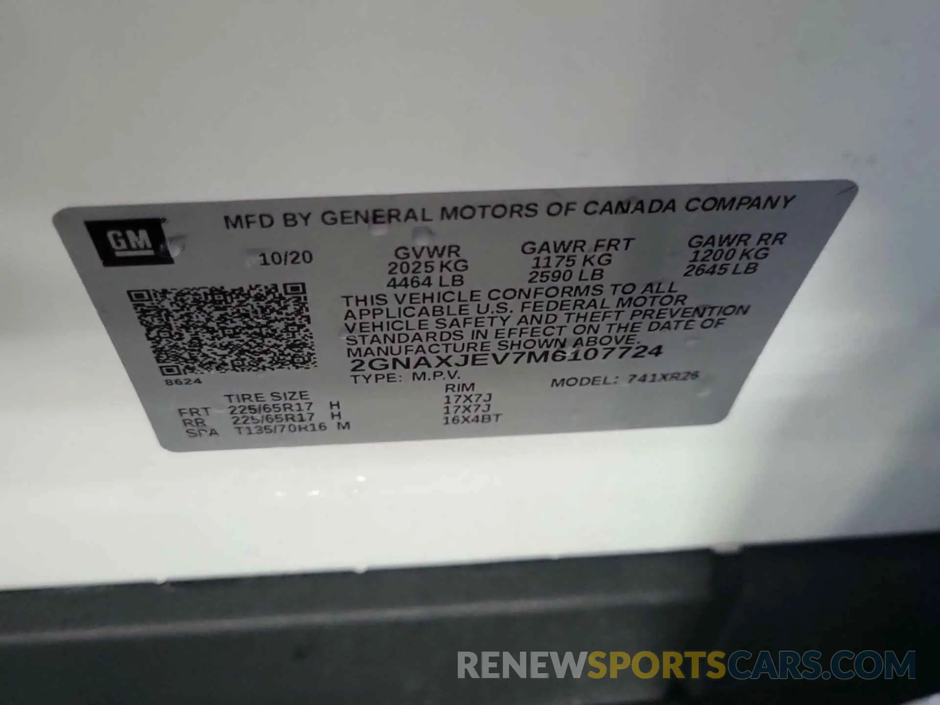 41 fotografías del automóvil dañado 2GNAXJEV7M6107724 CHEVROLET EQUINOX 2021