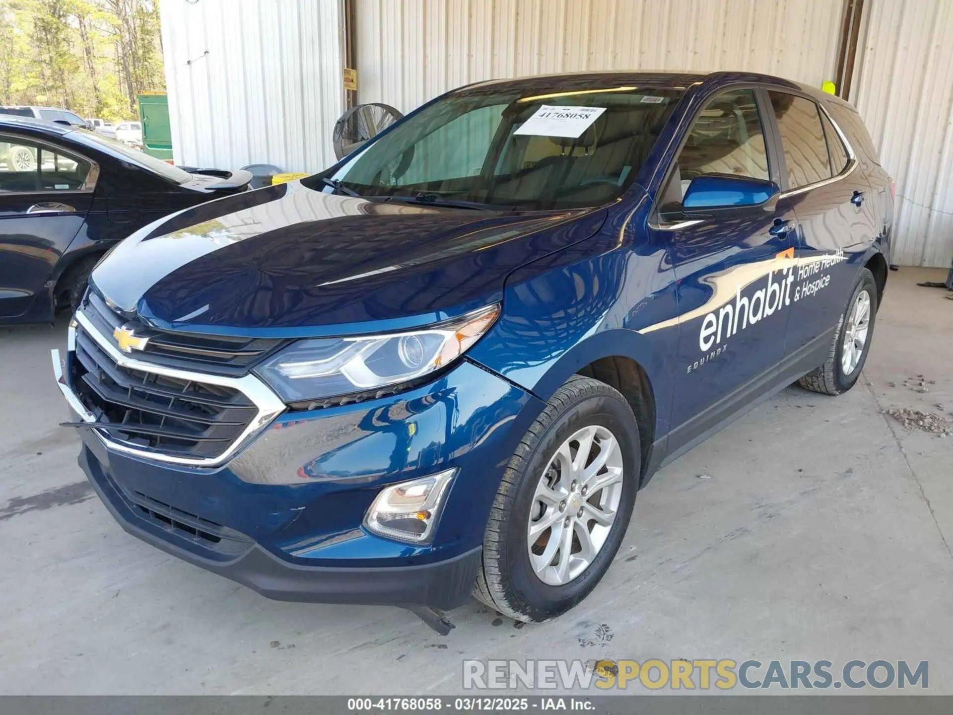 2 fotografías del automóvil dañado 2GNAXJEV8M6150677 CHEVROLET EQUINOX 2021