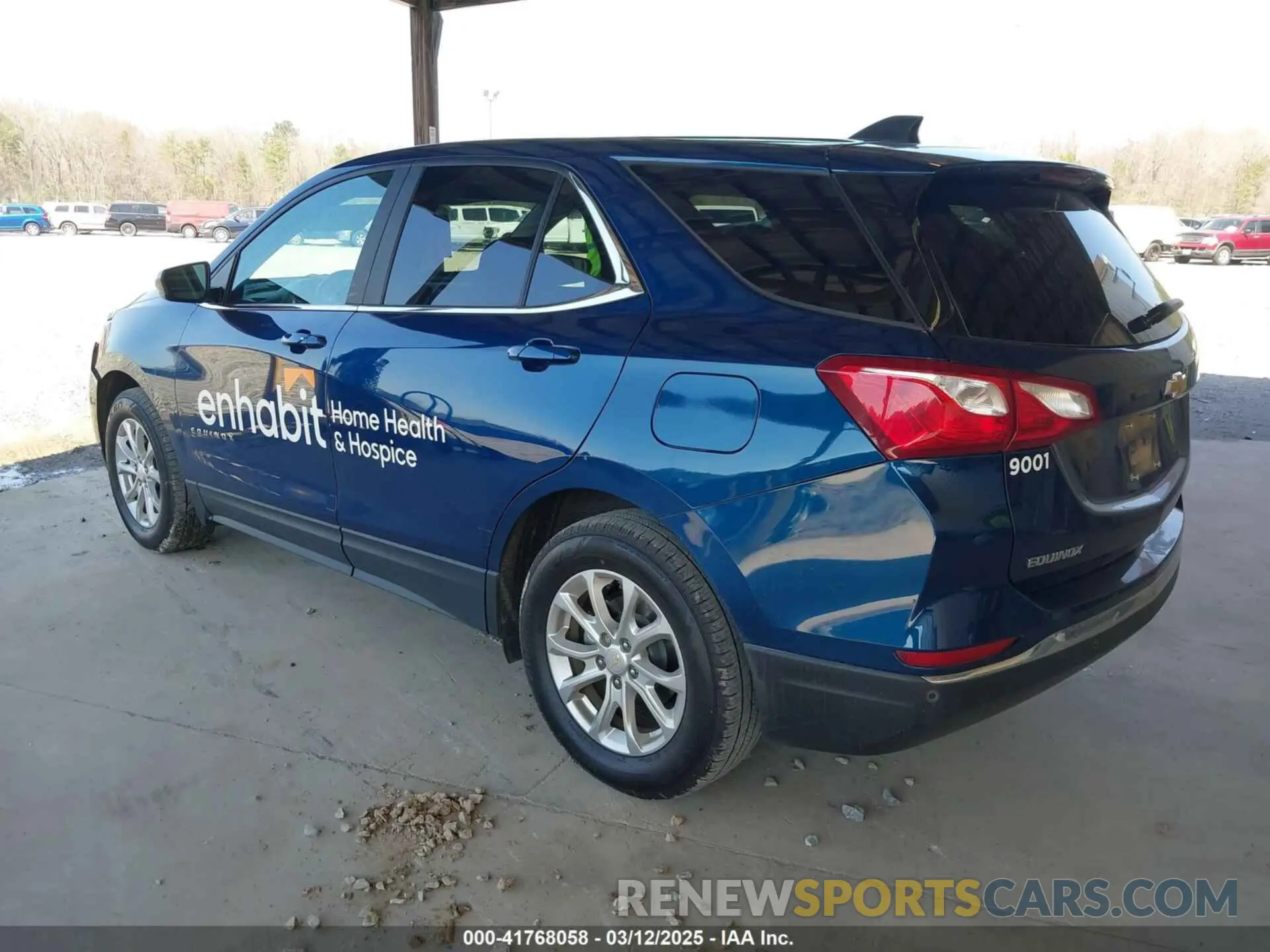 3 fotografías del automóvil dañado 2GNAXJEV8M6150677 CHEVROLET EQUINOX 2021