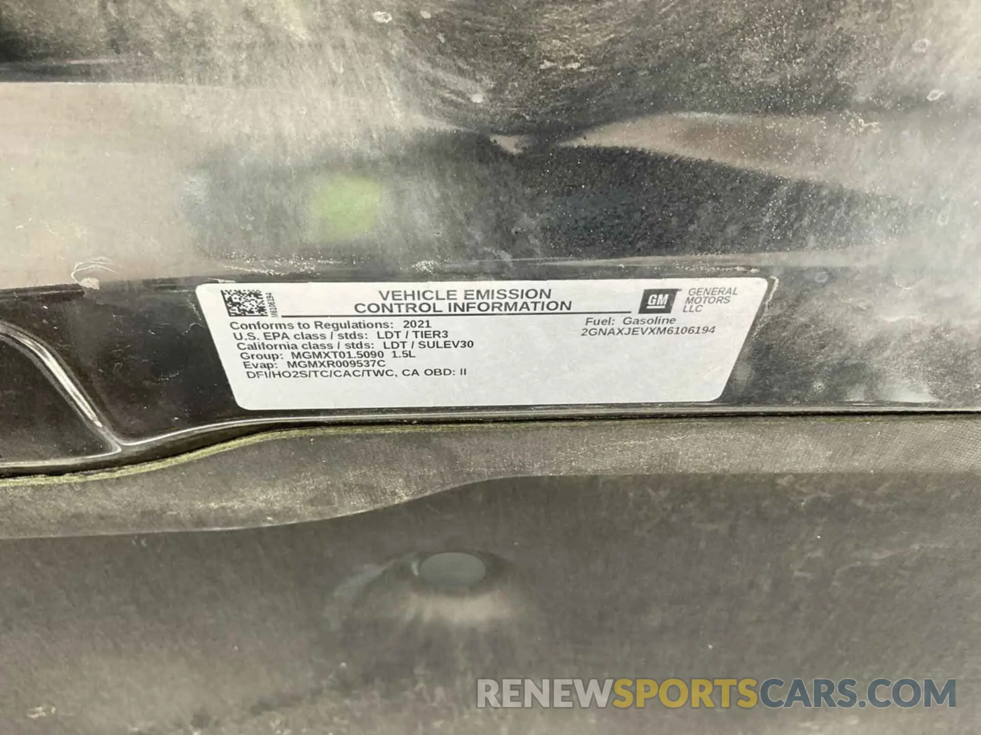 13 fotografías del automóvil dañado 2GNAXJEVXM6106194 CHEVROLET EQUINOX 2021