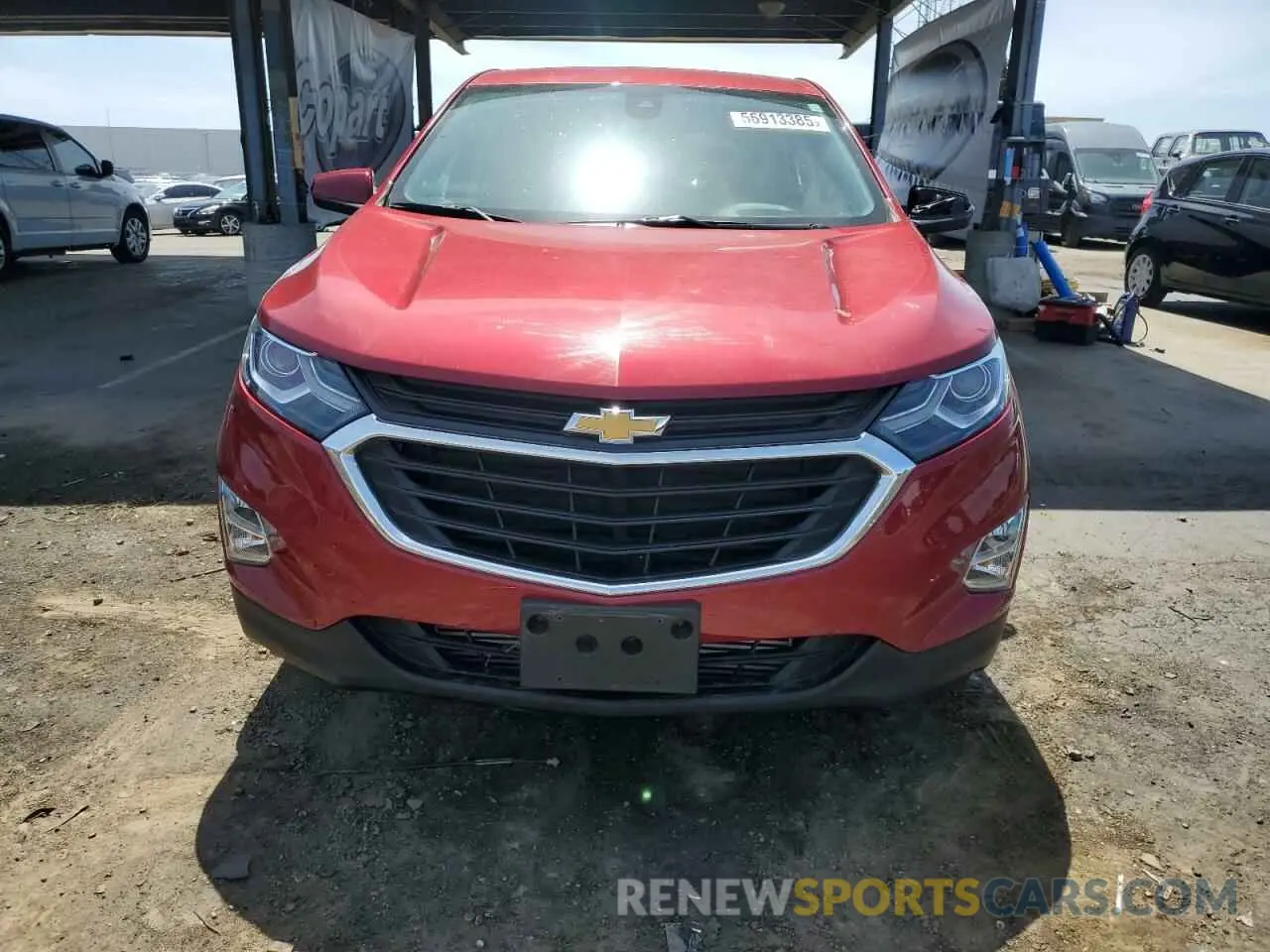 5 fotografías del automóvil dañado 2GNAXKEV2M6149532 CHEVROLET EQUINOX 2021