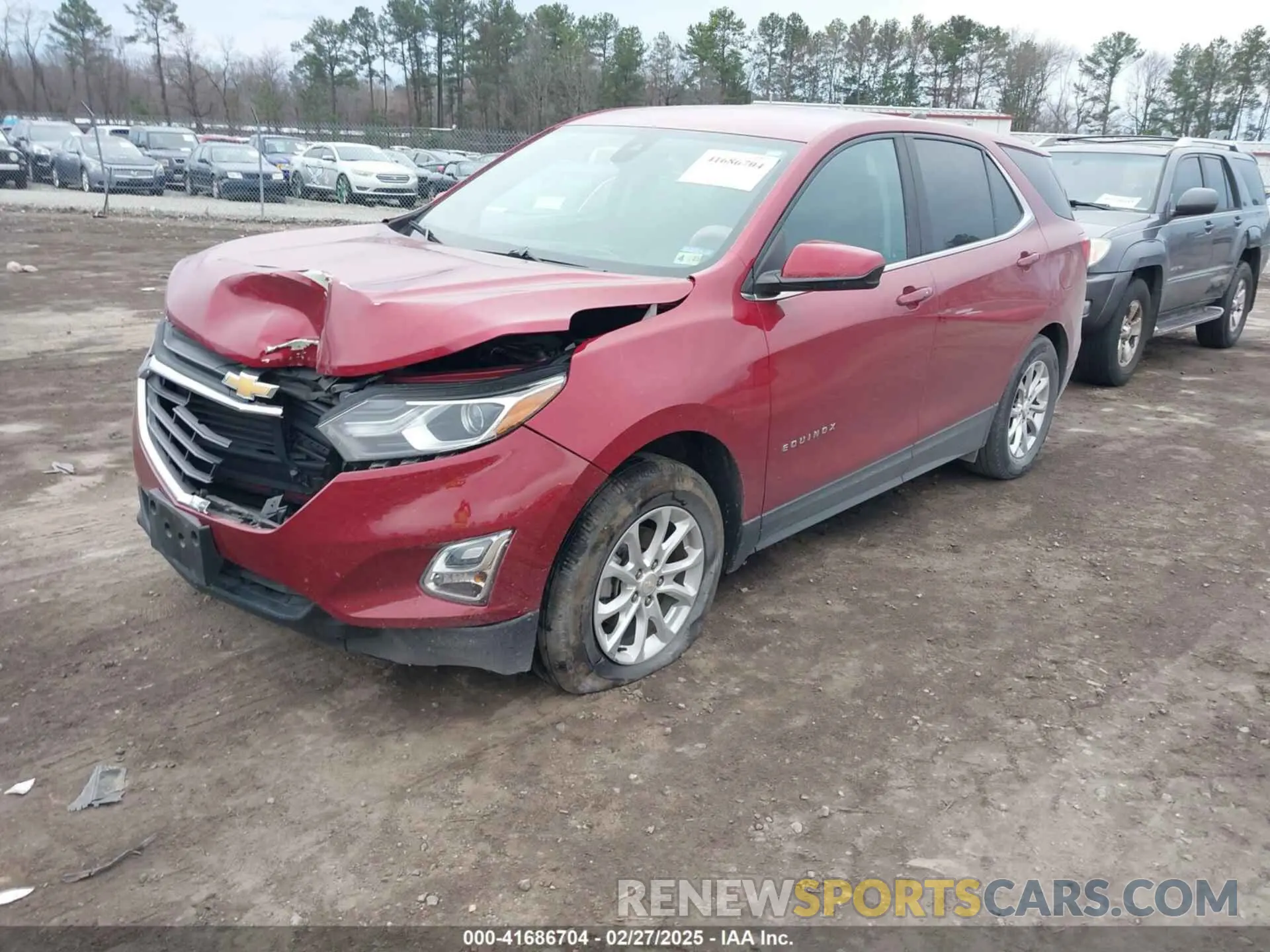 2 fotografías del automóvil dañado 2GNAXKEV3M6148406 CHEVROLET EQUINOX 2021