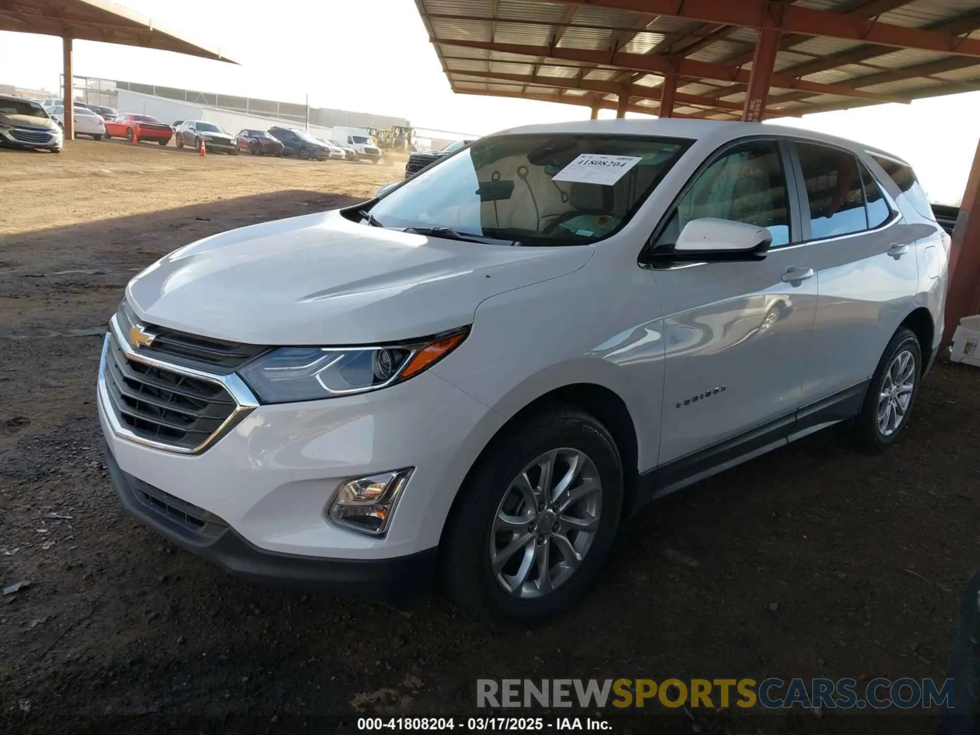 2 fotografías del automóvil dañado 2GNAXKEV8M6108239 CHEVROLET EQUINOX 2021