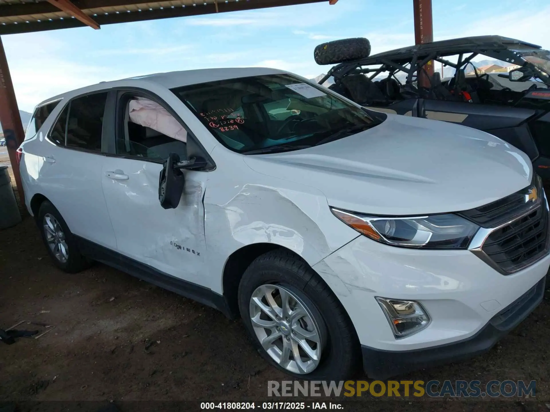 6 fotografías del automóvil dañado 2GNAXKEV8M6108239 CHEVROLET EQUINOX 2021