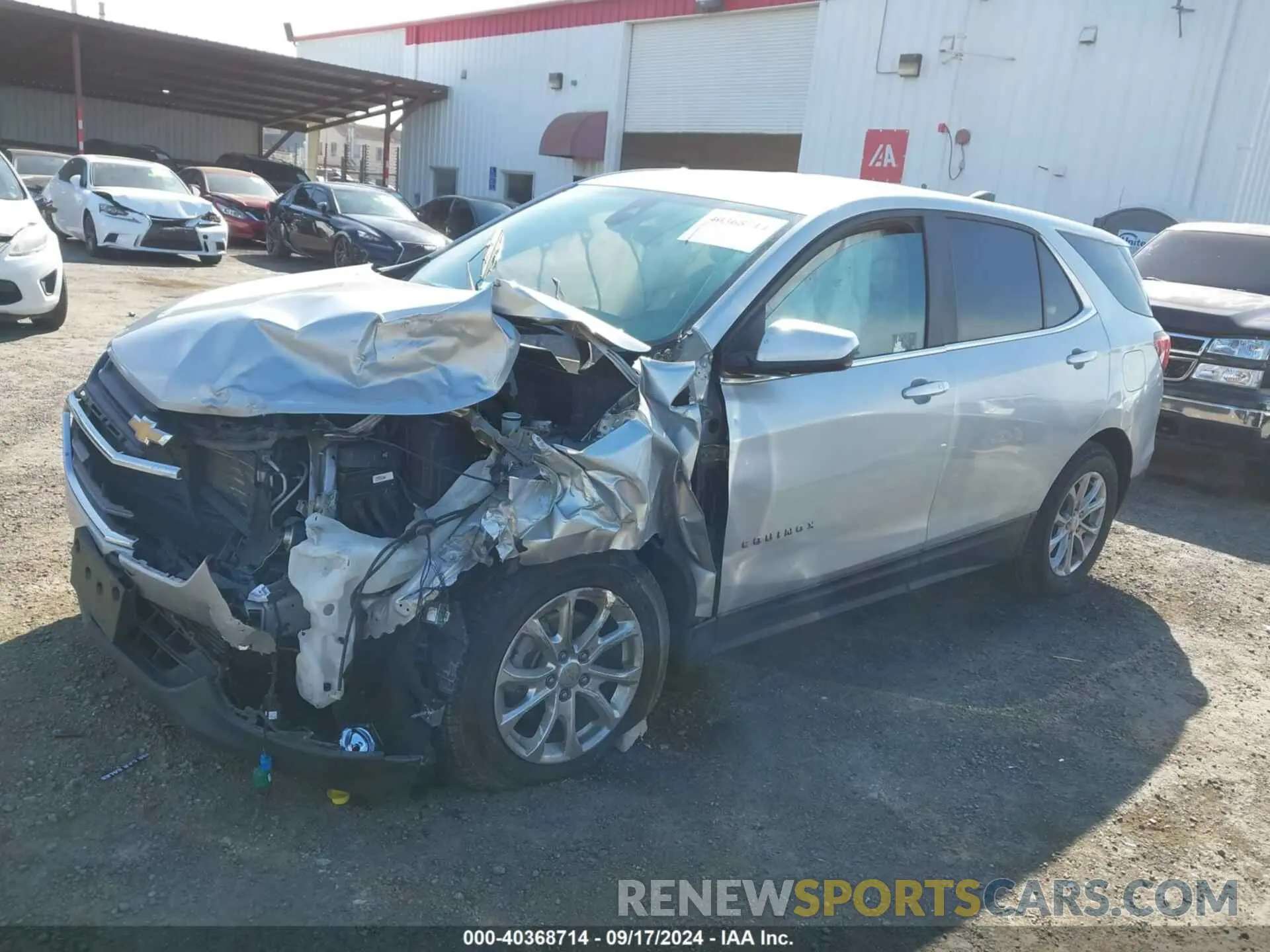 2 fotografías del automóvil dañado 2GNAXKEVXM6117587 CHEVROLET EQUINOX 2021