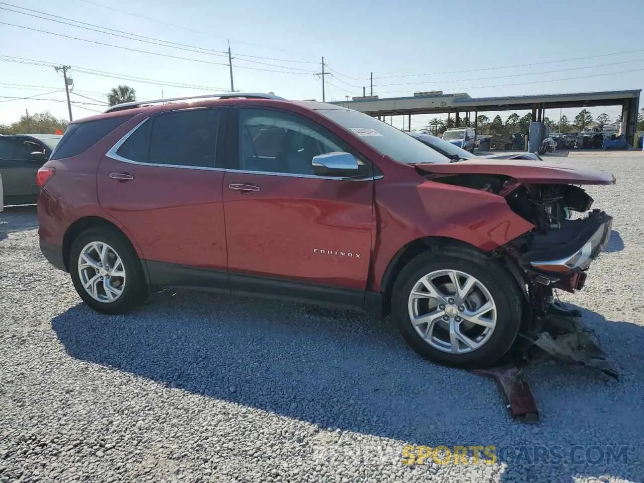 4 fotografías del automóvil dañado 2GNAXNEV0M6139888 CHEVROLET EQUINOX 2021