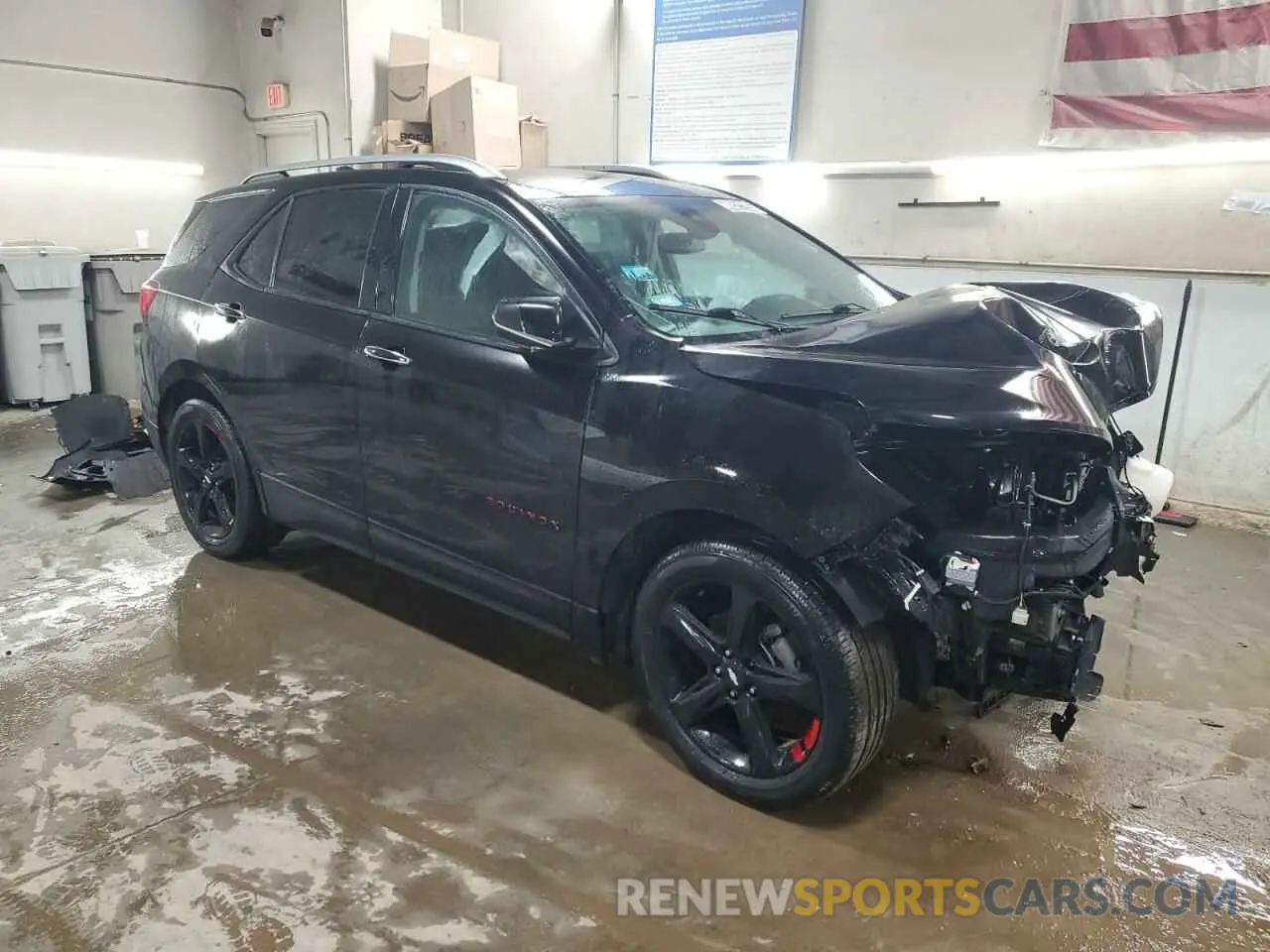 4 fotografías del automóvil dañado 2GNAXNEV0M6148333 CHEVROLET EQUINOX 2021