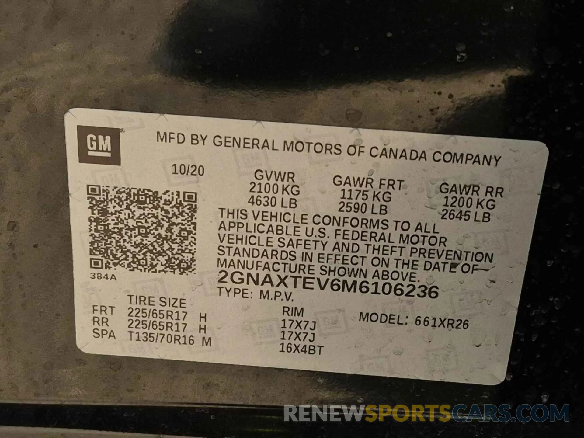 13 fotografías del automóvil dañado 2GNAXTEV6M6106236 CHEVROLET EQUINOX 2021