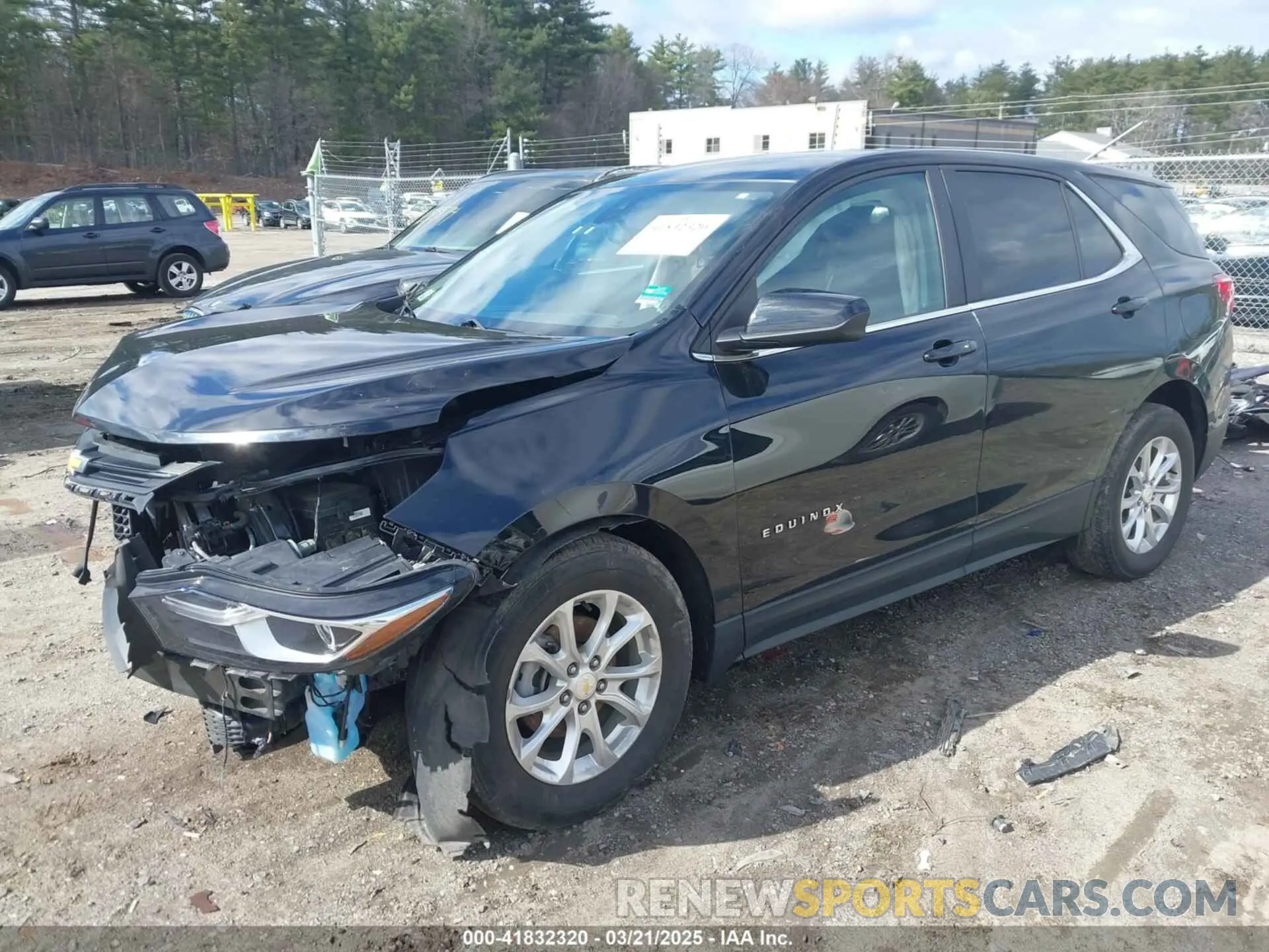 2 fotografías del automóvil dañado 2GNAXTEV8M6126214 CHEVROLET EQUINOX 2021