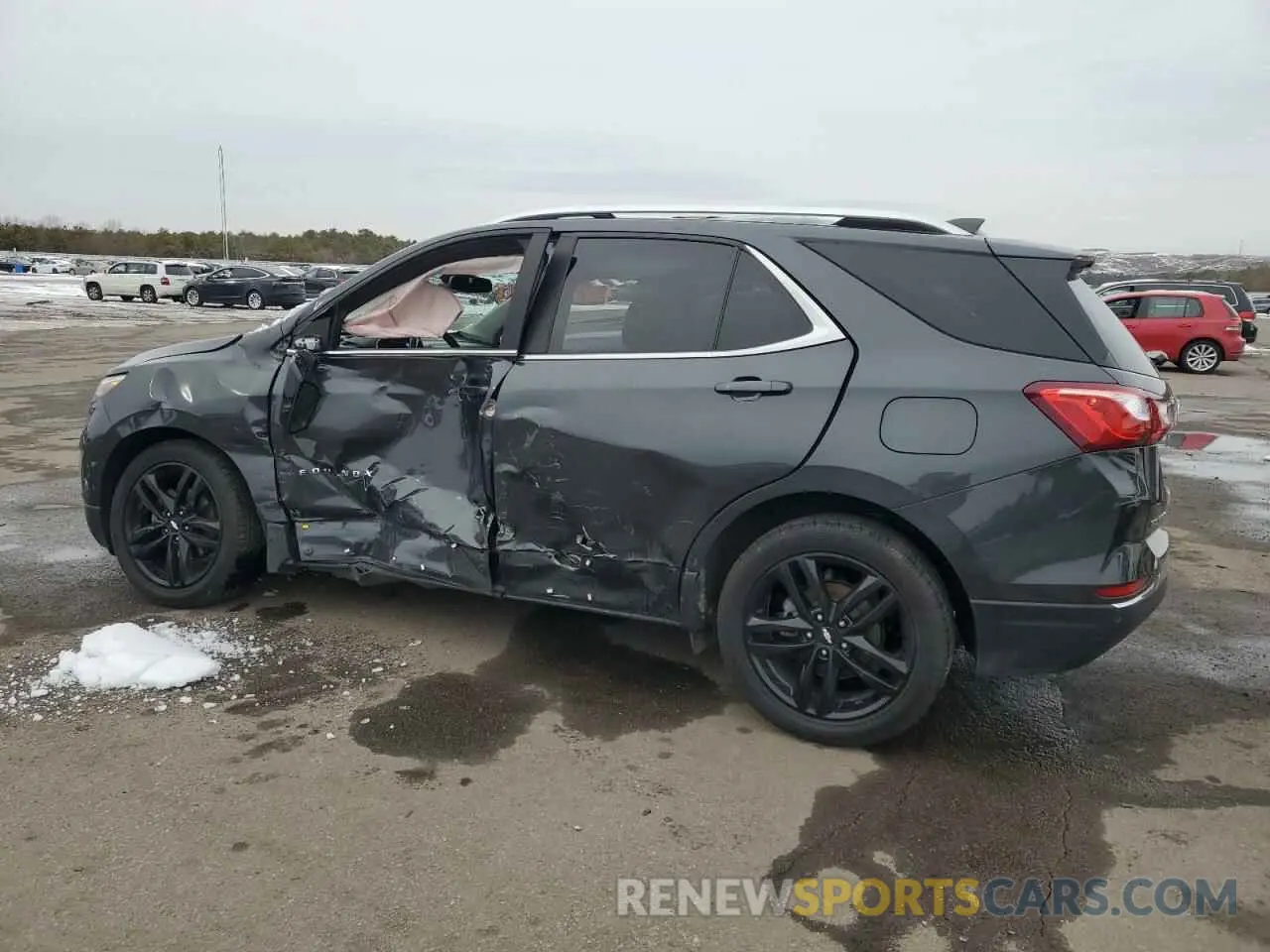2 fotografías del automóvil dañado 2GNAXUEV2M6115733 CHEVROLET EQUINOX 2021