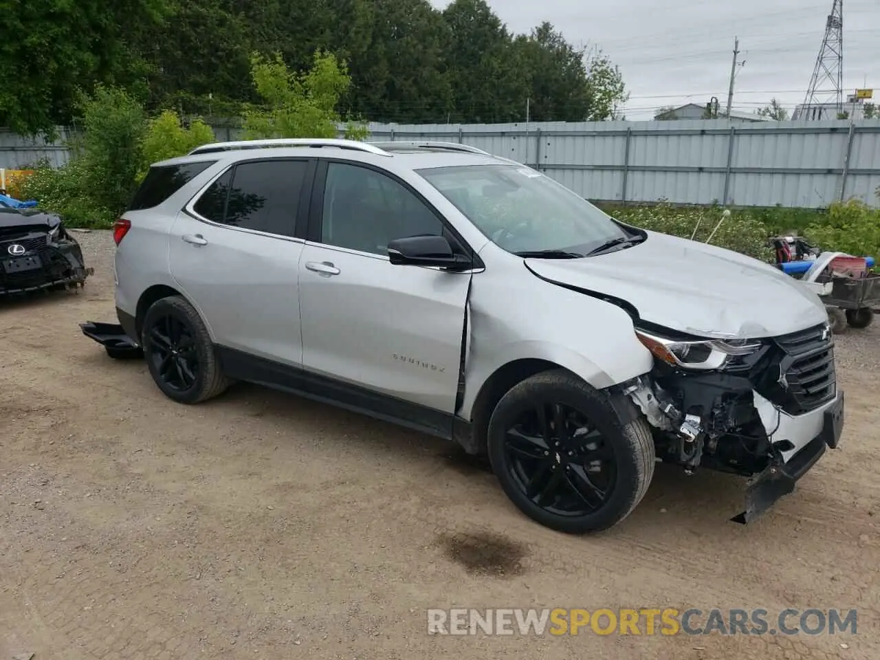 4 fotografías del automóvil dañado 2GNAXUEV7M6114478 CHEVROLET EQUINOX 2021