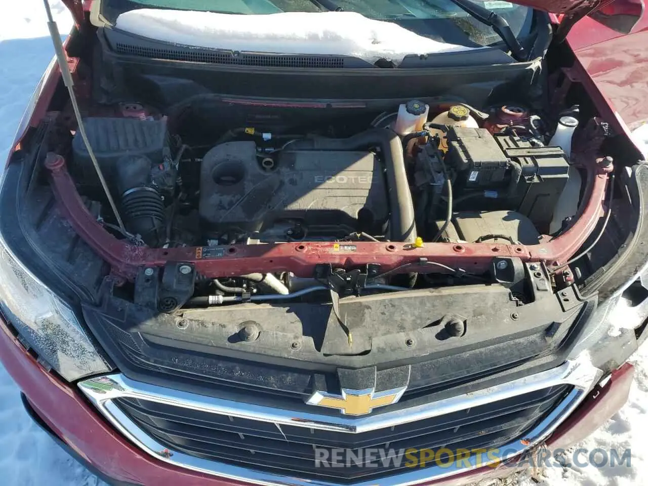 12 fotografías del automóvil dañado 2GNAXUEV8M6154391 CHEVROLET EQUINOX 2021