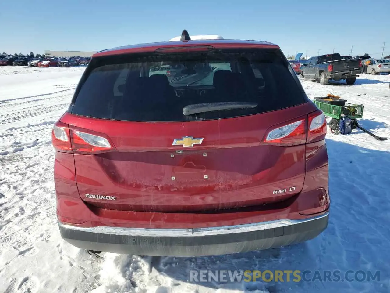 6 fotografías del automóvil dañado 2GNAXUEV8M6154391 CHEVROLET EQUINOX 2021