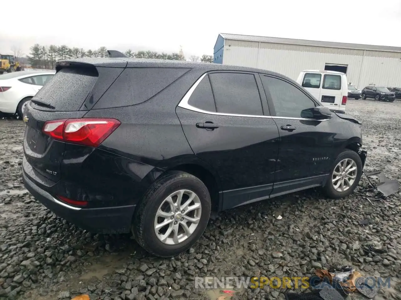 3 fotografías del automóvil dañado 2GNAXUEV9M6133520 CHEVROLET EQUINOX 2021
