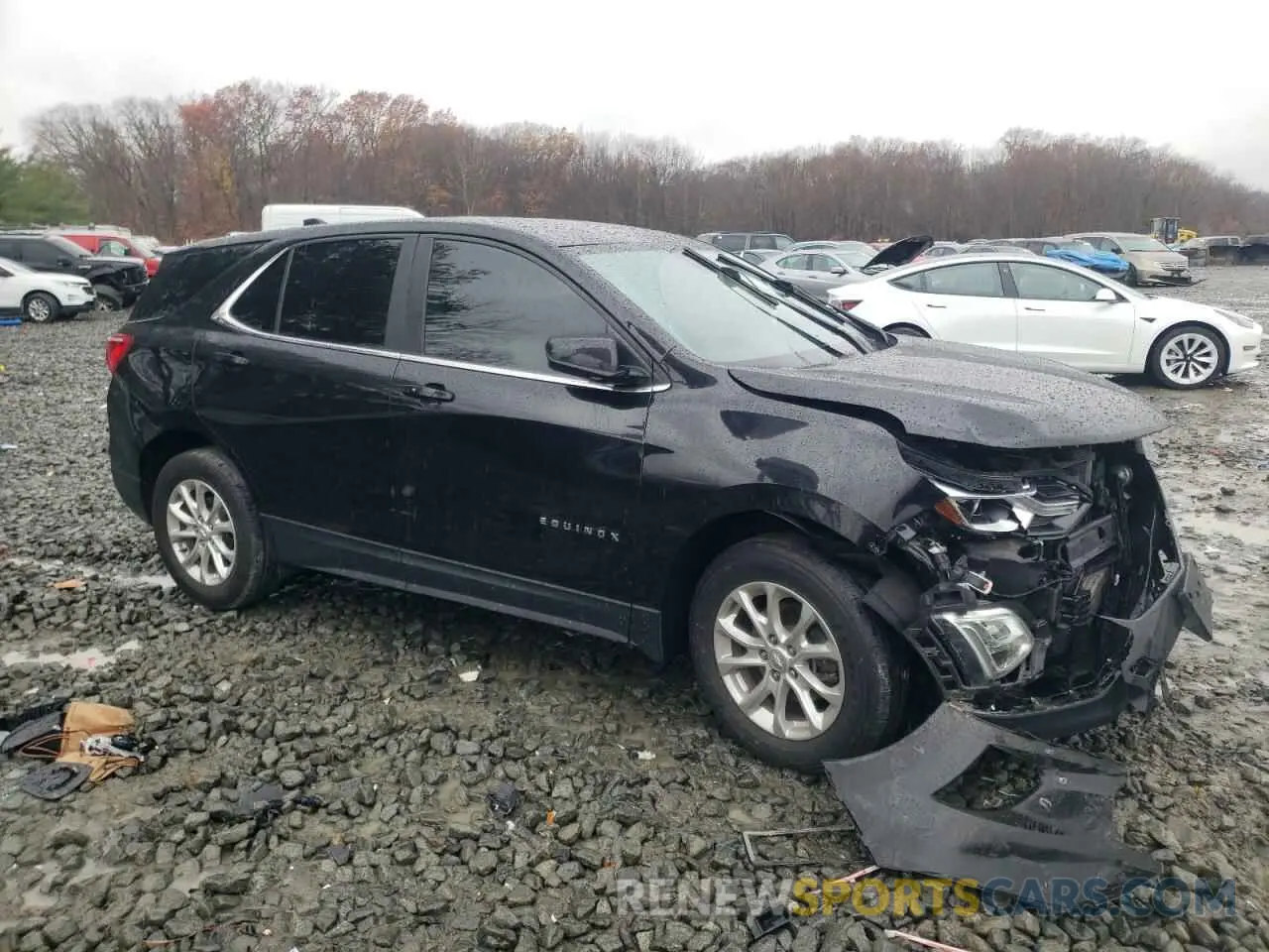 4 fotografías del automóvil dañado 2GNAXUEV9M6133520 CHEVROLET EQUINOX 2021