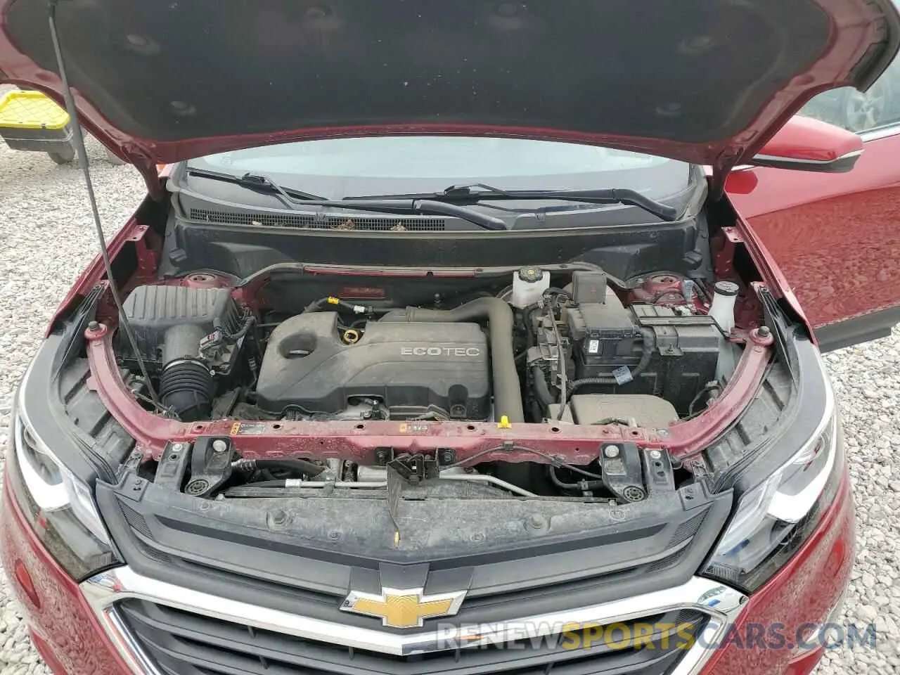 12 fotografías del automóvil dañado 2GNAXUEV9M6154450 CHEVROLET EQUINOX 2021