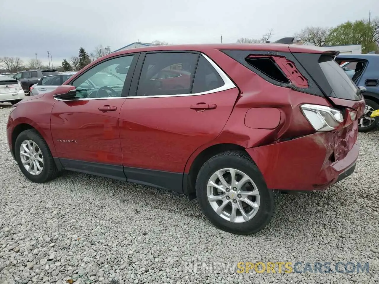 2 fotografías del automóvil dañado 2GNAXUEV9M6154450 CHEVROLET EQUINOX 2021