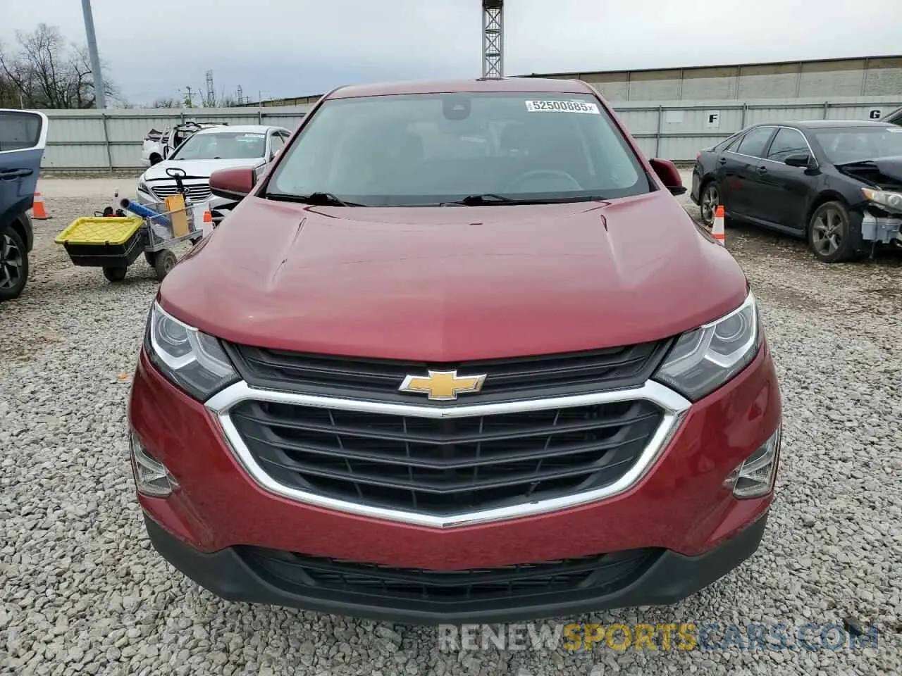 5 fotografías del automóvil dañado 2GNAXUEV9M6154450 CHEVROLET EQUINOX 2021