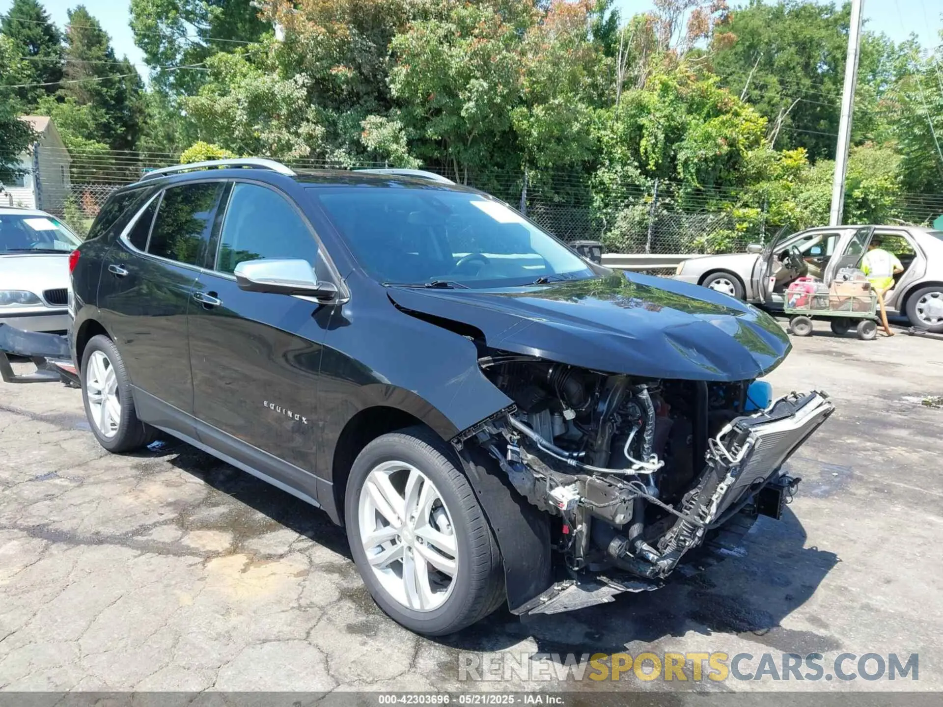 1 fotografías del automóvil dañado 2GNAXXEV8M6143697 CHEVROLET EQUINOX 2021