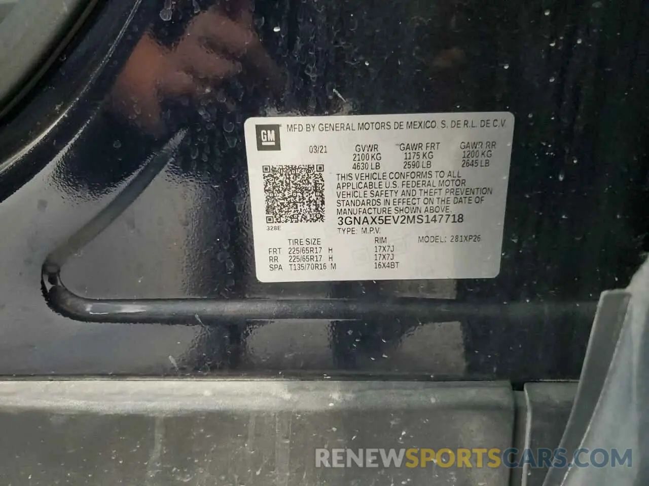 13 fotografías del automóvil dañado 3GNAX5EV2MS147718 CHEVROLET EQUINOX 2021