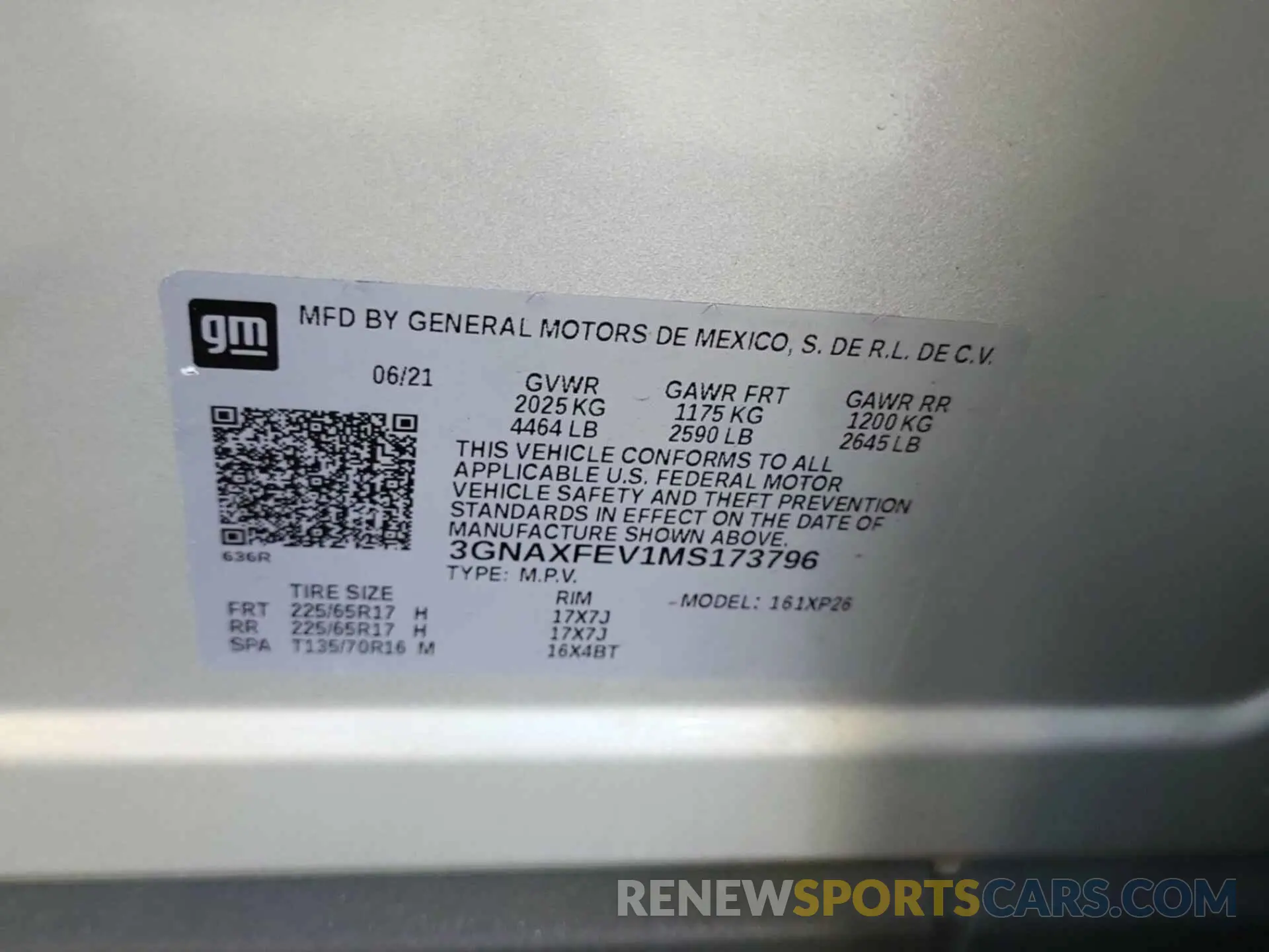 31 fotografías del automóvil dañado 3GNAXFEV1MS173796 CHEVROLET EQUINOX 2021