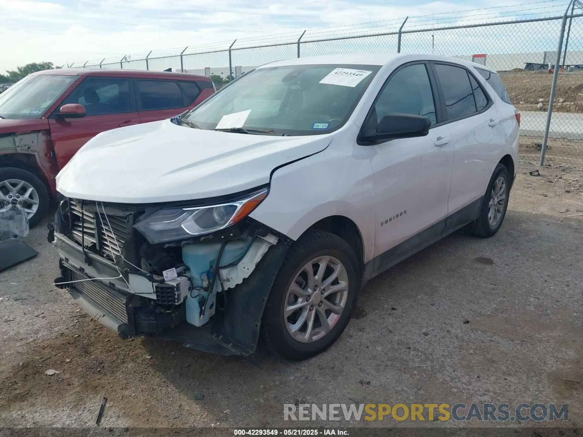 2 fotografías del automóvil dañado 3GNAXHEV1MS178038 CHEVROLET EQUINOX 2021