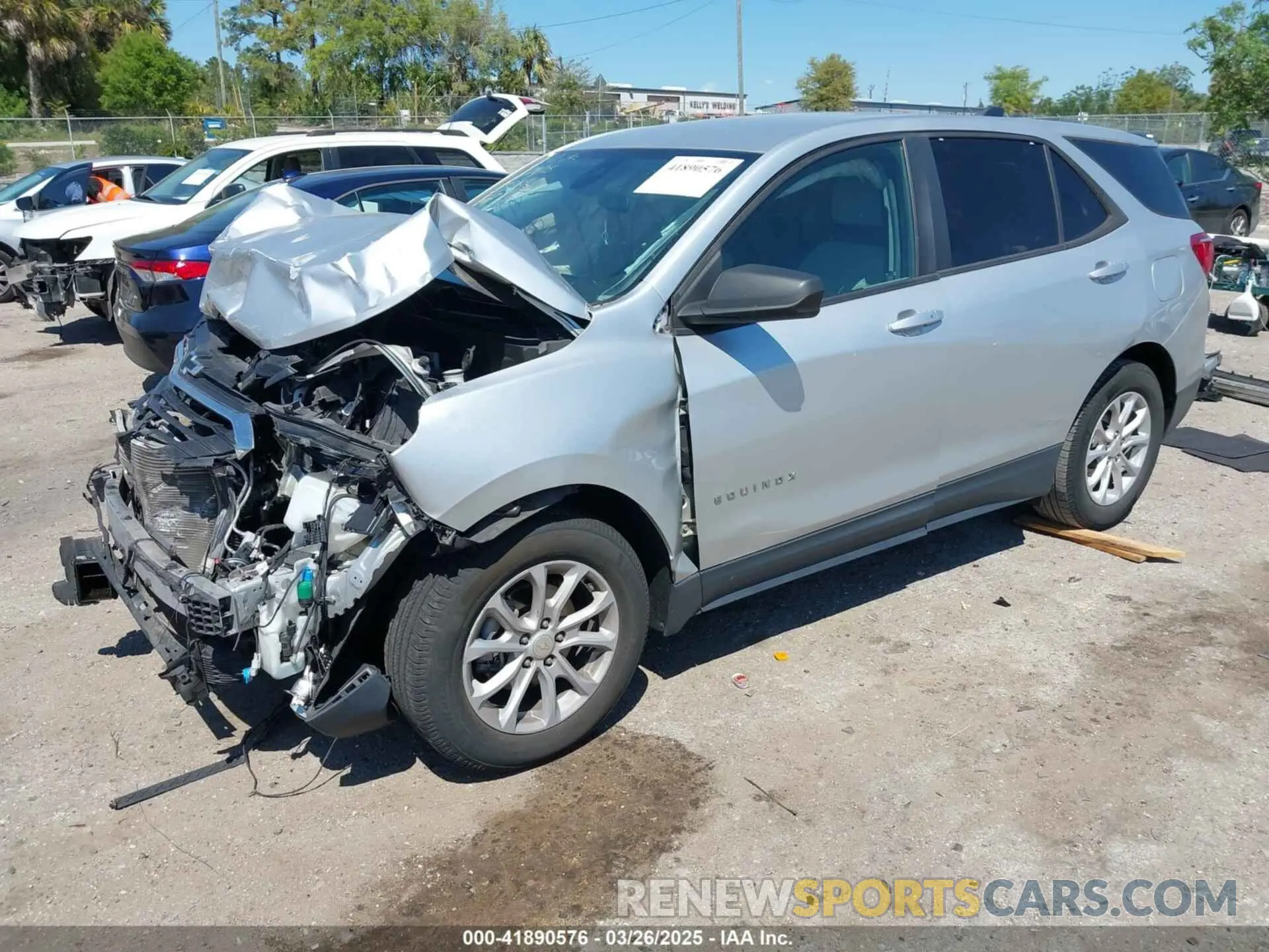 2 fotografías del automóvil dañado 3GNAXHEV8MS159048 CHEVROLET EQUINOX 2021