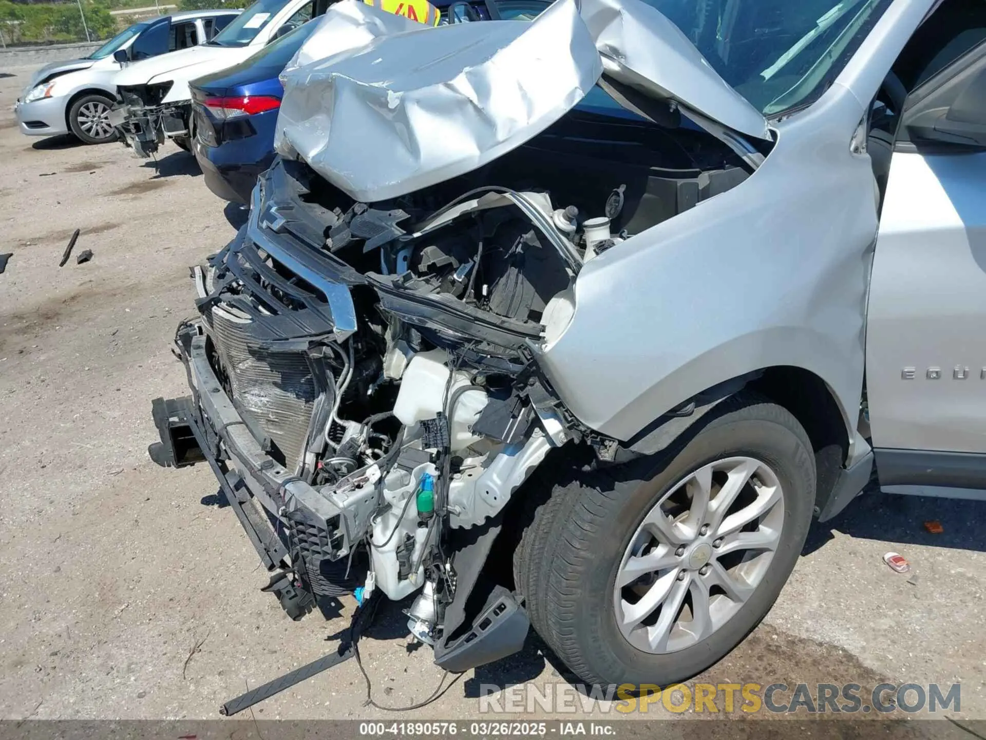 6 fotografías del automóvil dañado 3GNAXHEV8MS159048 CHEVROLET EQUINOX 2021
