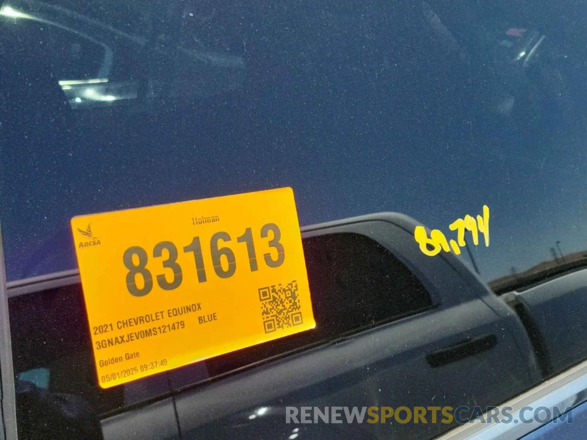 5 fotografías del automóvil dañado 3GNAXJEV0MS121479 CHEVROLET EQUINOX 2021