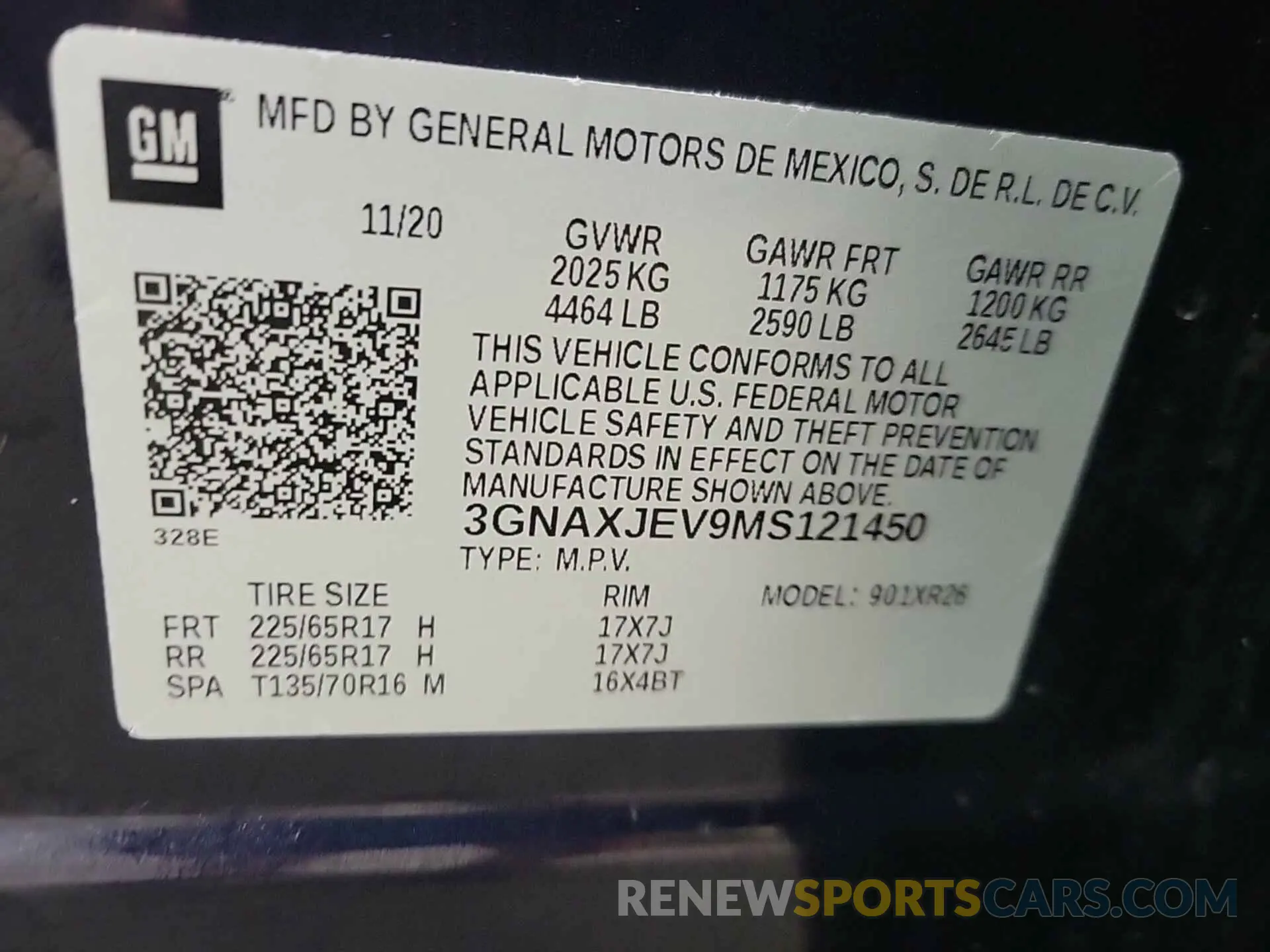 18 fotografías del automóvil dañado 3GNAXJEV9MS121450 CHEVROLET EQUINOX 2021