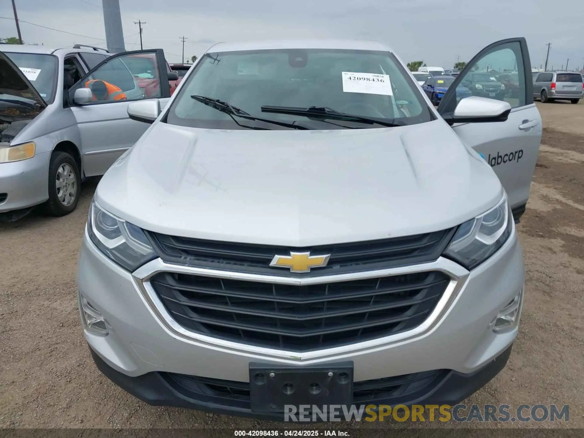 6 fotografías del automóvil dañado 3GNAXJEVXMS160886 CHEVROLET EQUINOX 2021