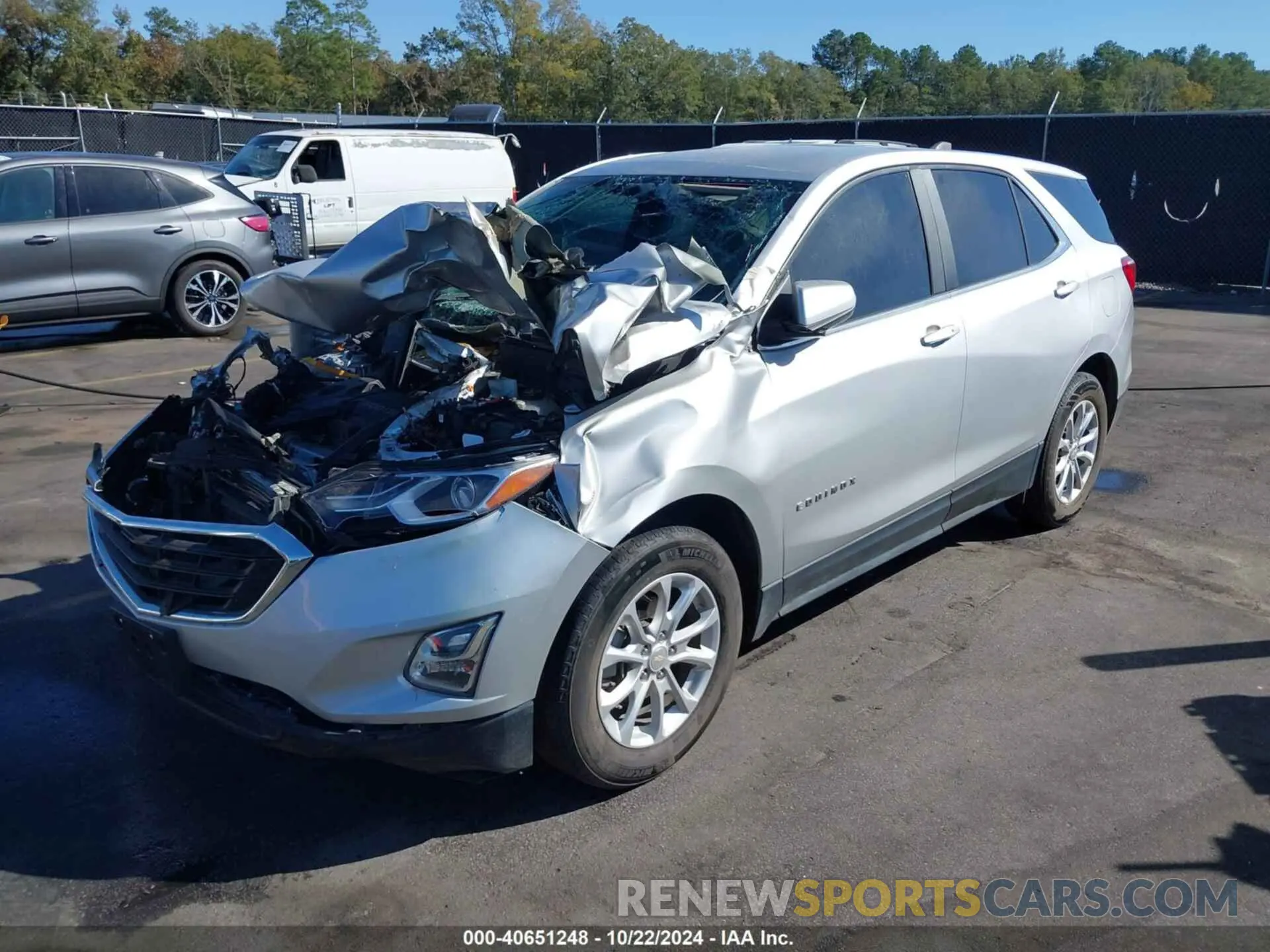 2 fotografías del automóvil dañado 3GNAXKEV1MS131525 CHEVROLET EQUINOX 2021