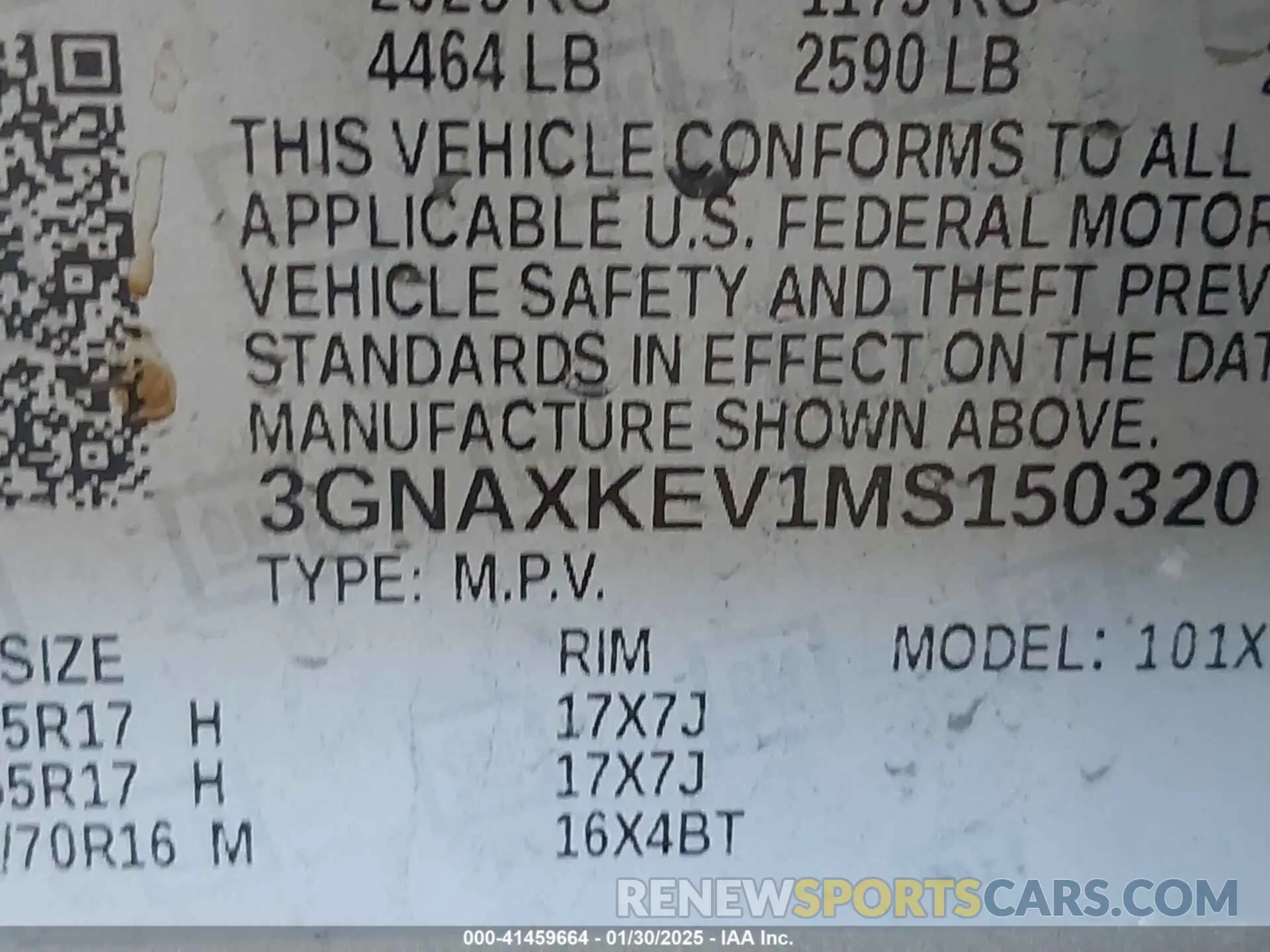 9 fotografías del automóvil dañado 3GNAXKEV1MS150320 CHEVROLET EQUINOX 2021